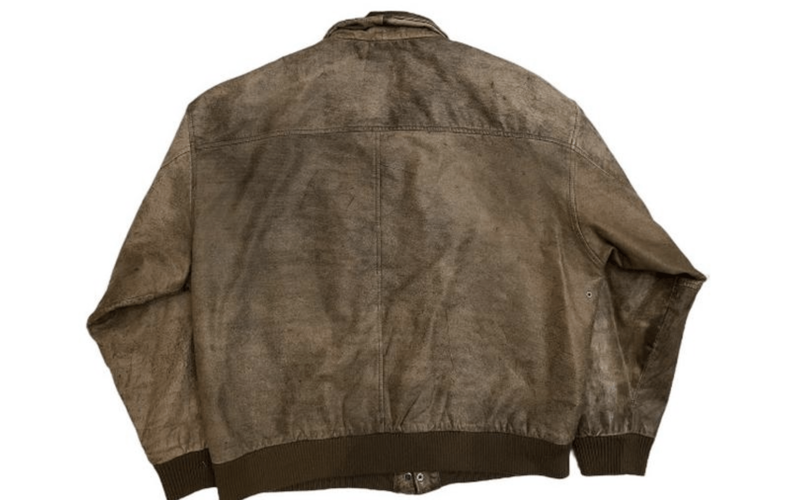 Vintage Vintage 90s Oversize Distressed Brown Flight Leather Jacket Size US XL / EU 56 / 4 - 6 Thumbnail