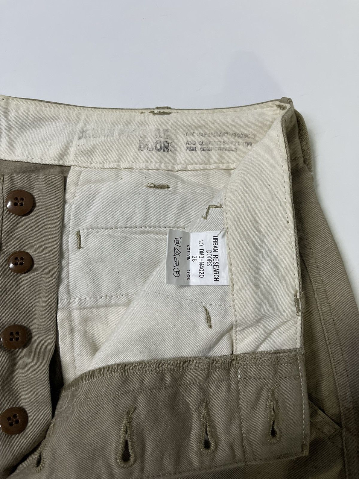 URBAN RESEARCH DOORS URBAN RESEARCH DOORS Japan - Repro Vintage Khaki Chino Pants Size US 32 / EU 48 - 4 Thumbnail
