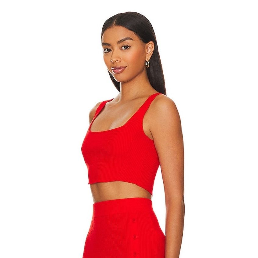 Other Lita by Ciara True Rib Crop Top - Fiery Red - size M Size M / US 6-8 / IT 42-44 - 4 Thumbnail