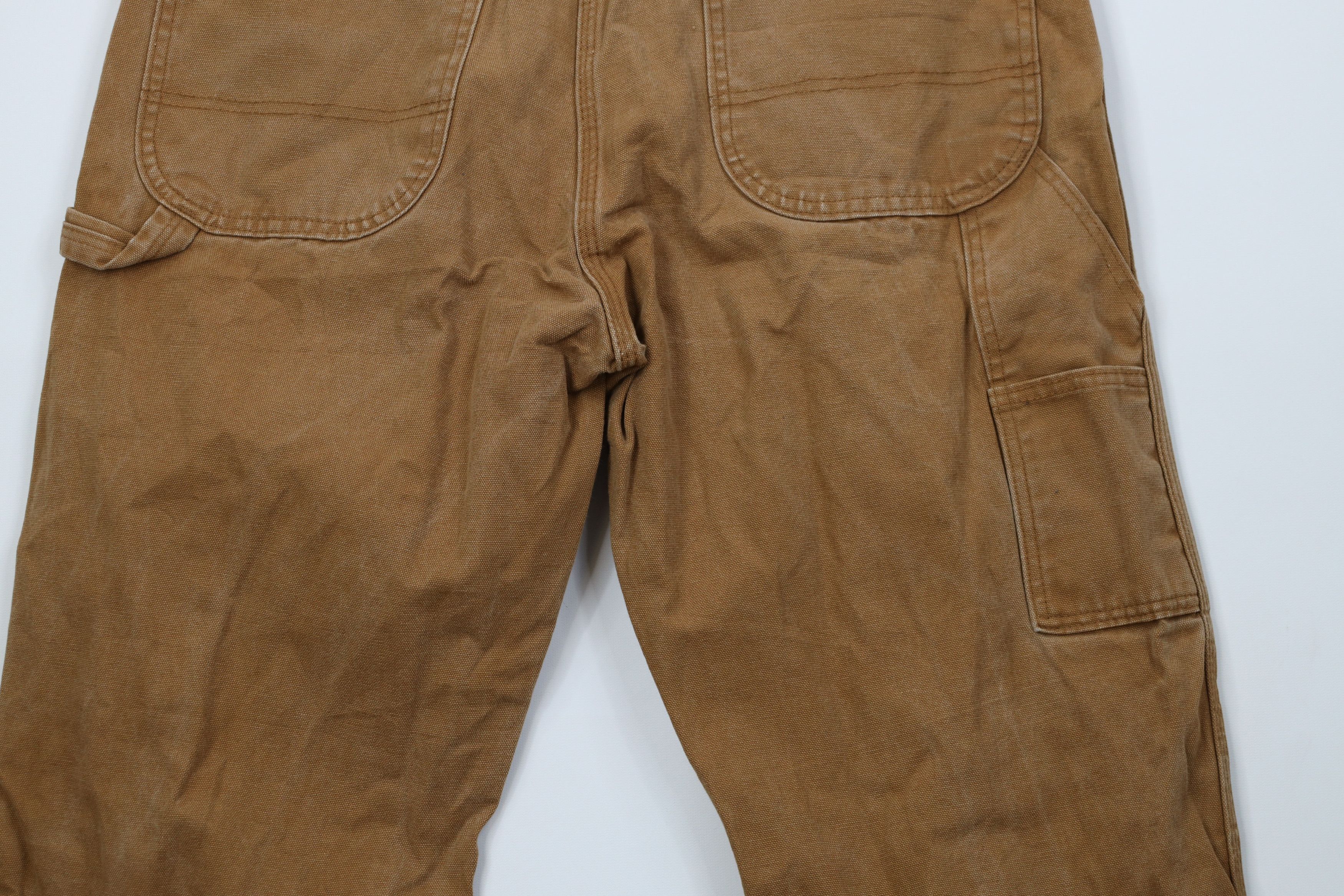 Dickies Vintage Y2K Dickies Canvas Wide Leg Dungaree Pants Brown Size US 36 / EU 52 - 12 Thumbnail