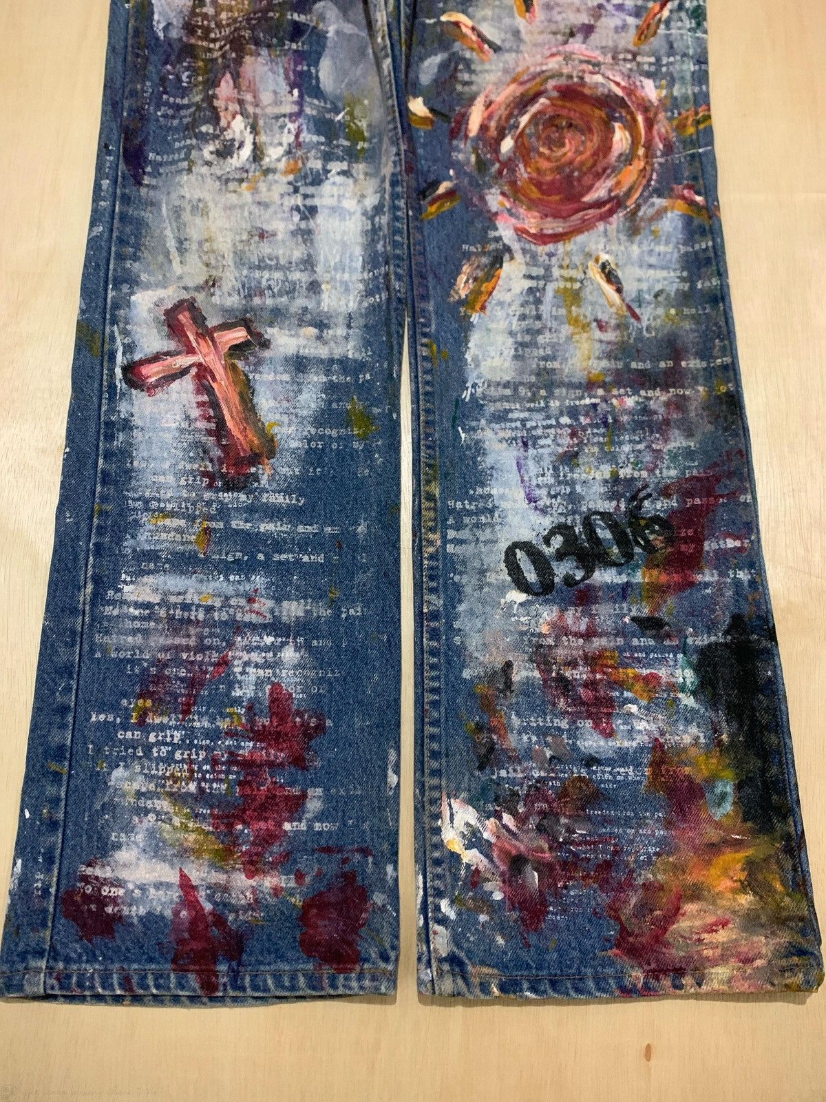 Levi's × Vintage Vintage Rare Levis 517 Orange Tab Painter Denim Jeans Size US 34 / EU 50 - 7 Thumbnail