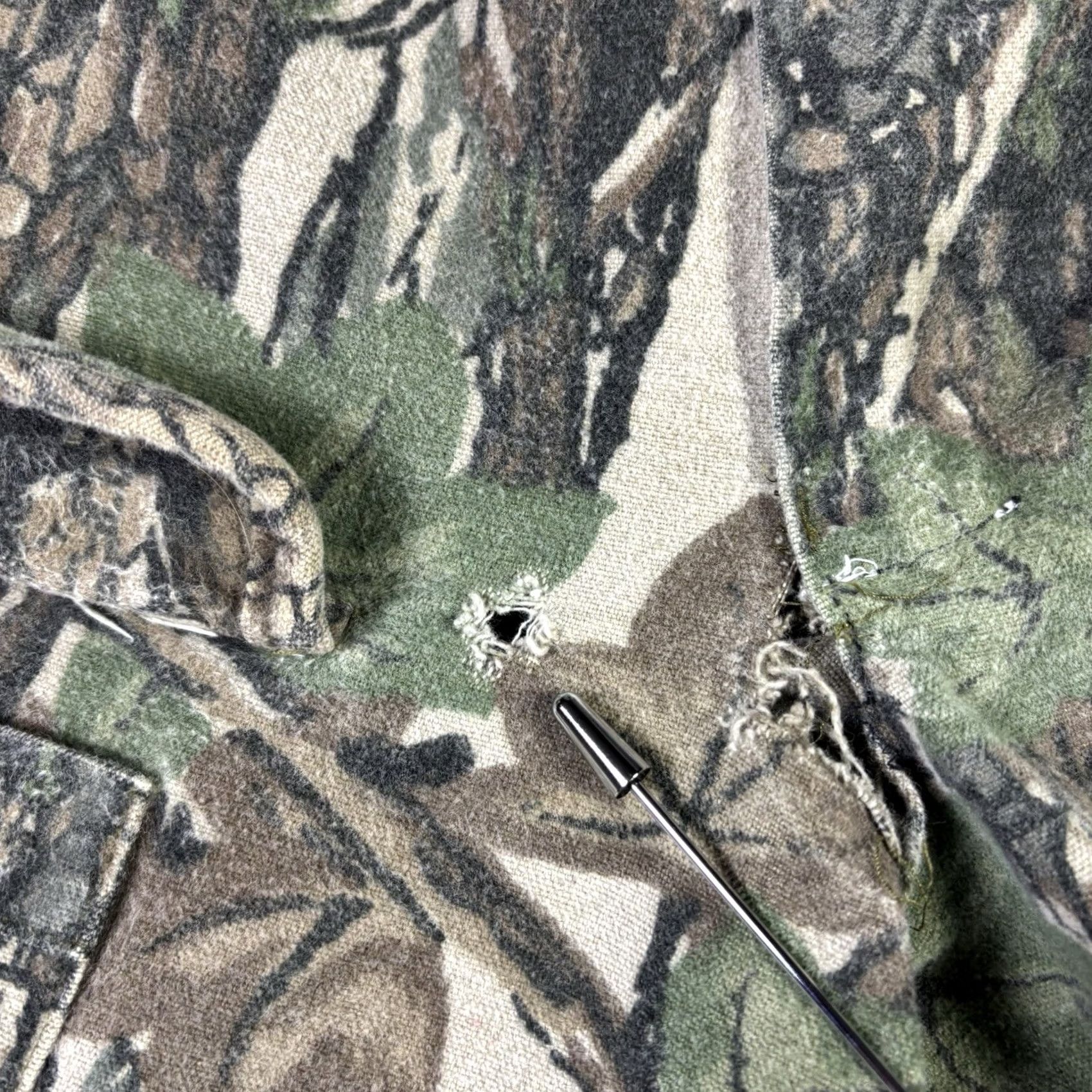 AMO VINTAGE Camo Pants RealTree Cotton Camouflage Utility Straight Leg 36x30 Wrangler ProGear Canvas Cargo 90s Mens Size US 36 / EU 52 - 5 Thumbnail