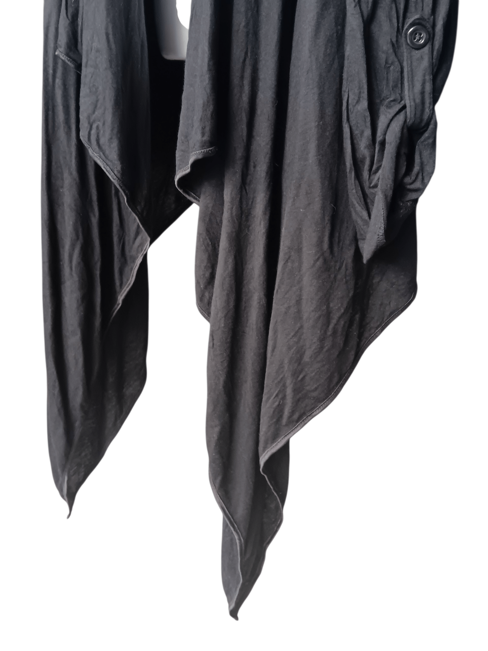 Japanese Brand CLOSSHI ASYMMETRICAL PUNK STYLE HOODED CARDIGAN Size M / US 6-8 / IT 42-44 - 8 Thumbnail