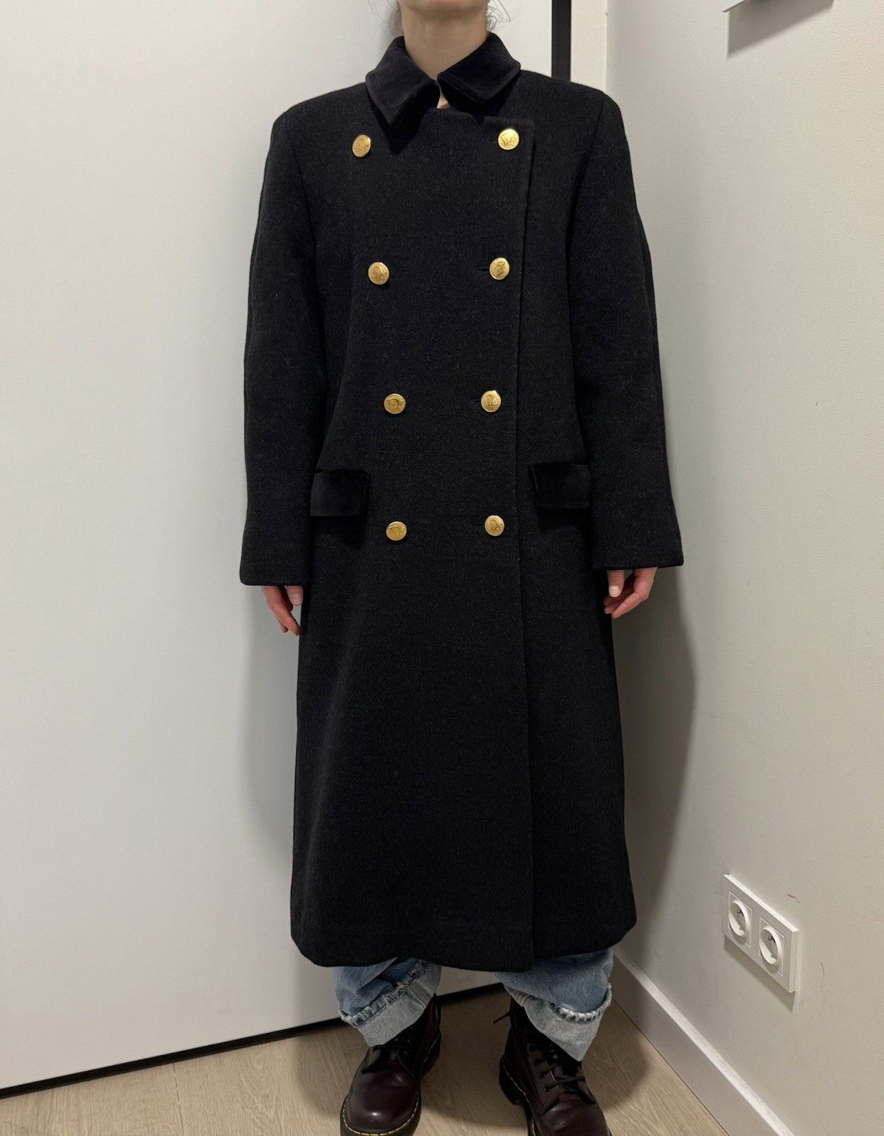 Dior Vintage Christian Dior Wool Womens Coat Double Breasted Size XL / US 12-14 / IT 48-50 - 1 Thumbnail