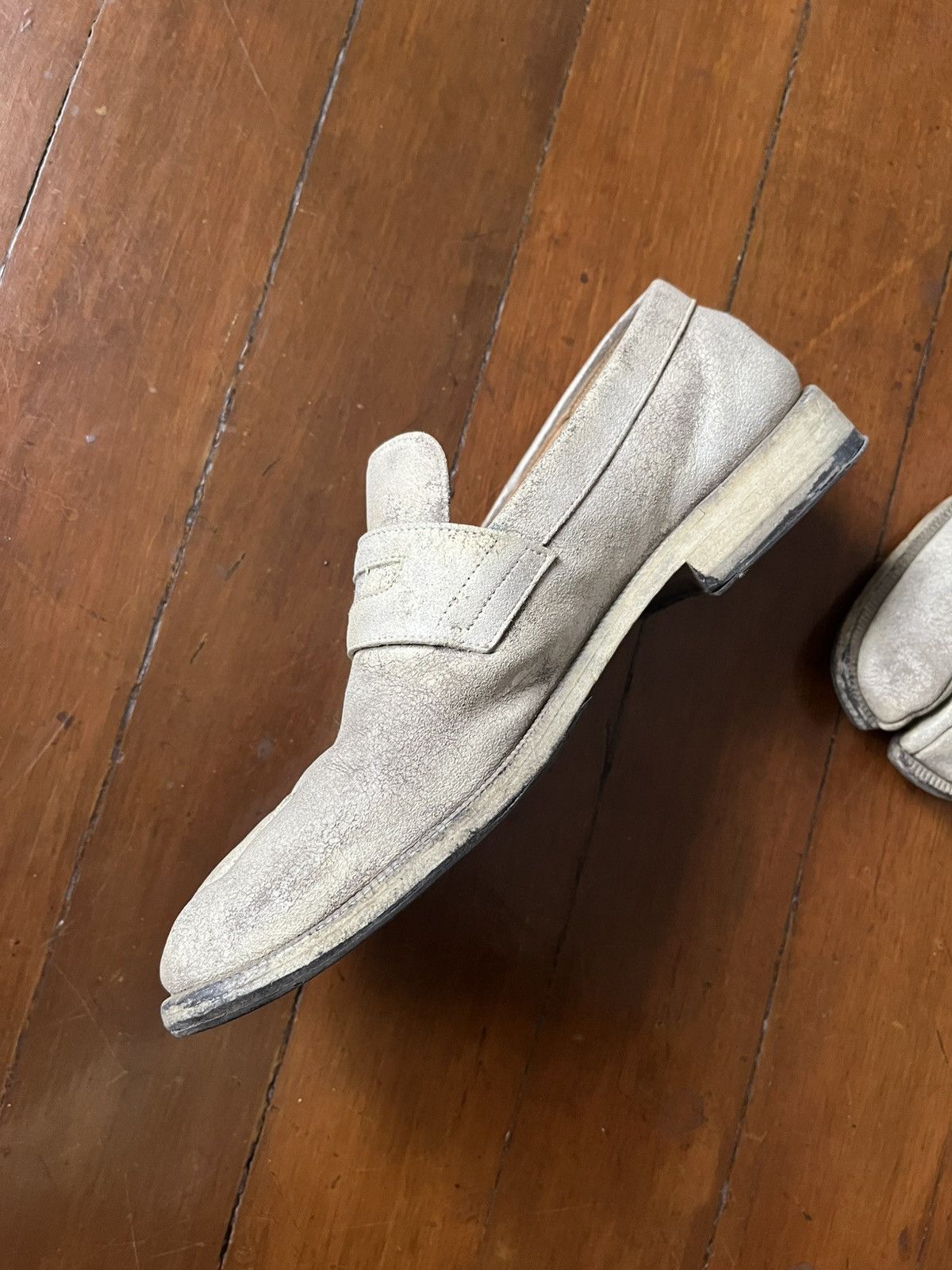 Maison Margiela 2020 Maison Margiela White Tabi Advocate Loafers Size US 7 / EU 40 - 5 Thumbnail
