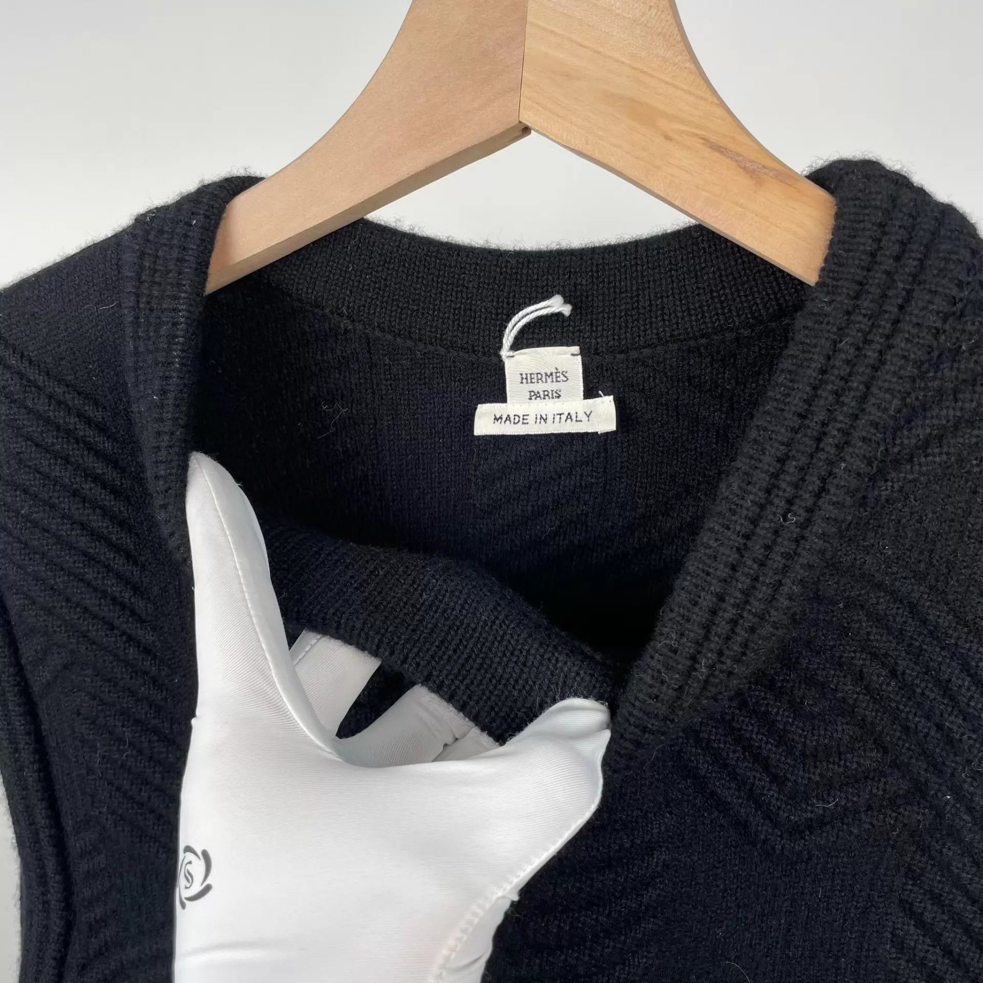 Hermes Hermès Women's Black Twill Wool Vest Dress 38 Size S / US 4 / IT 40 - 7 Thumbnail