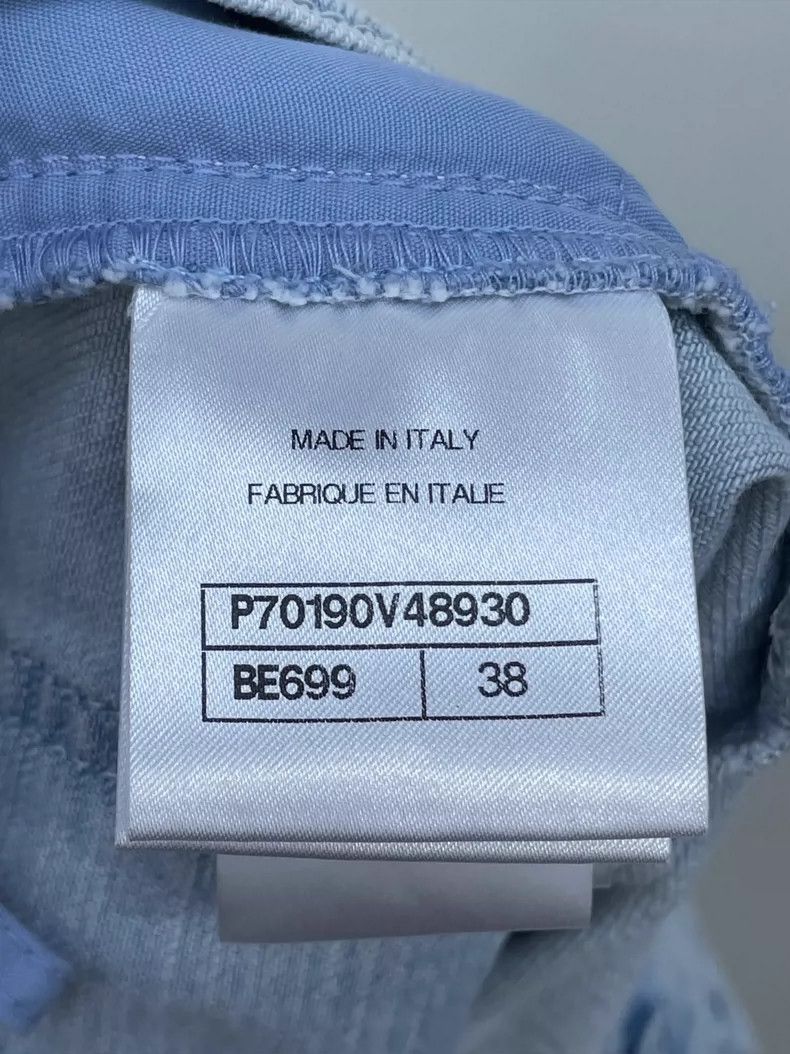 Chanel 21C light blue beaded pocket denim shorts 2504-Nexta