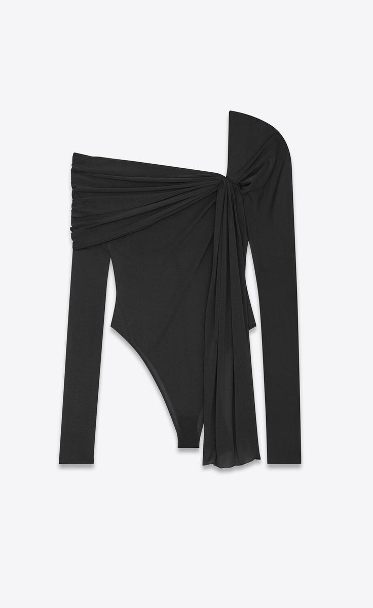 Saint Laurent Paris o1tp1o0125 Bodysuits in Black Size XS / US 0-2 / IT 36-38 - 1 Preview