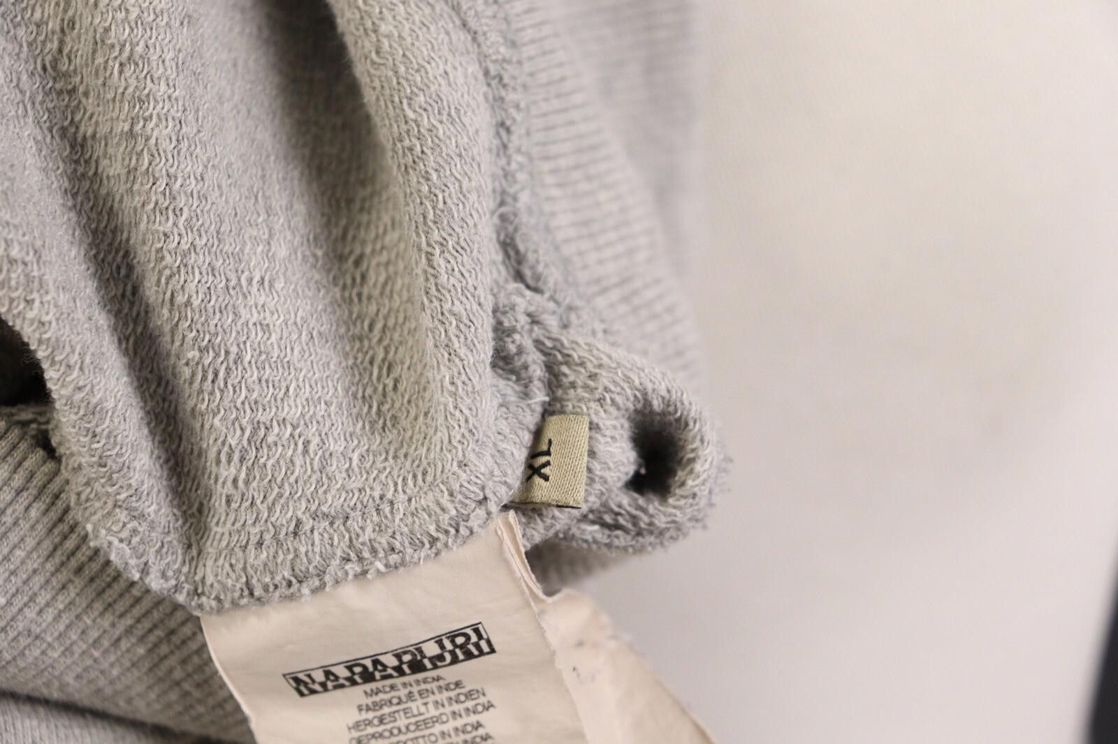 Napapijri Napapijri Big Logo Gray Sweatshirt Hoodie Size XL Size US XL / EU 56 / 4 - 11 Thumbnail