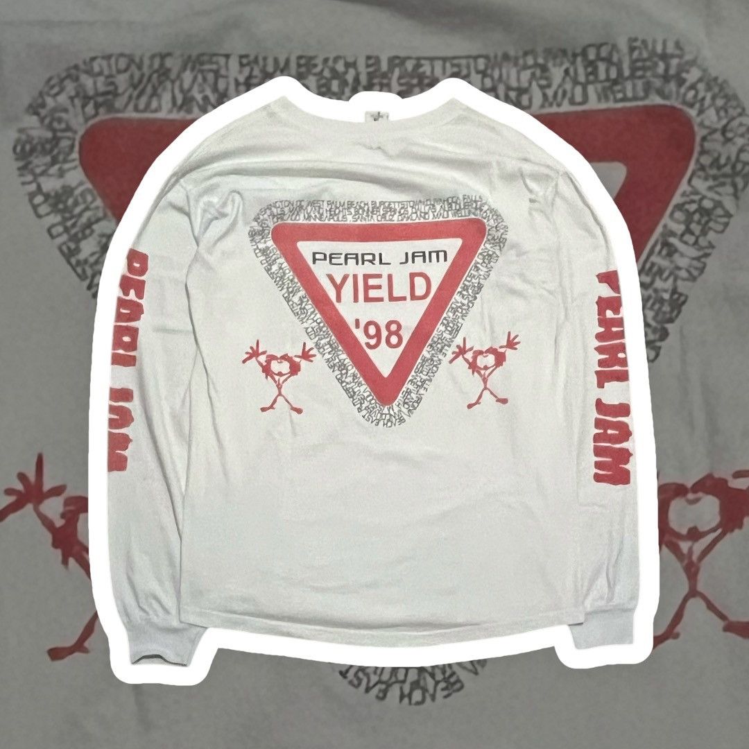Band Tees × Vintage Pearl Jam Long Sleeve Yield Tour 1998 Size US XL / EU 56 / 4 - 2 Thumbnail