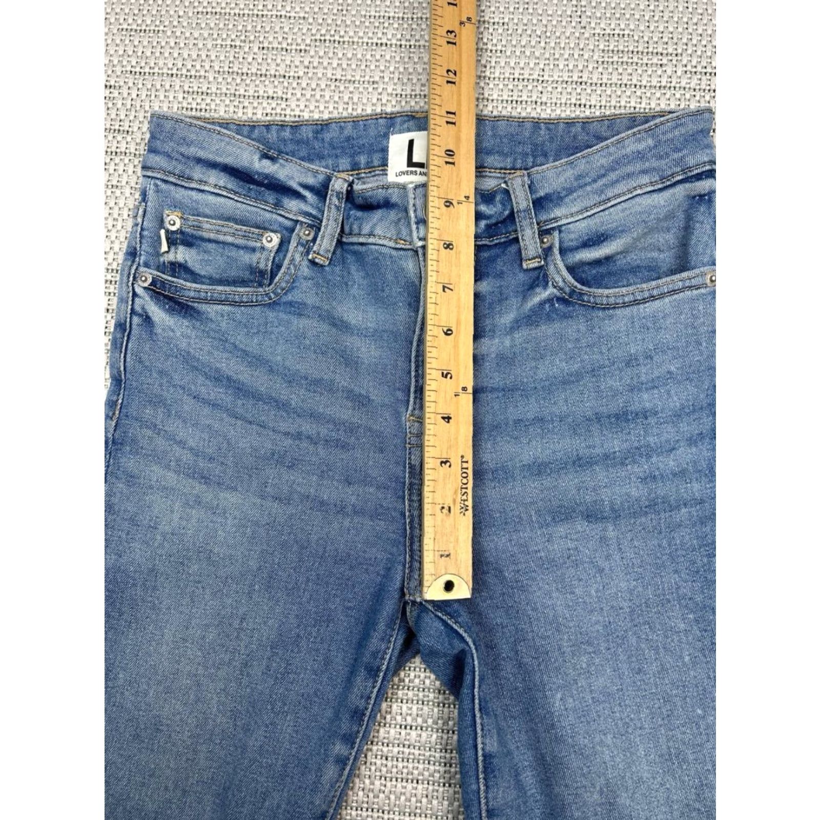 Vintage Lovers & Friends Jeans Womens 26 Skinny Light Wash Denim Stretch Blue Size 26" / US 2 / IT 38 - 6 Thumbnail