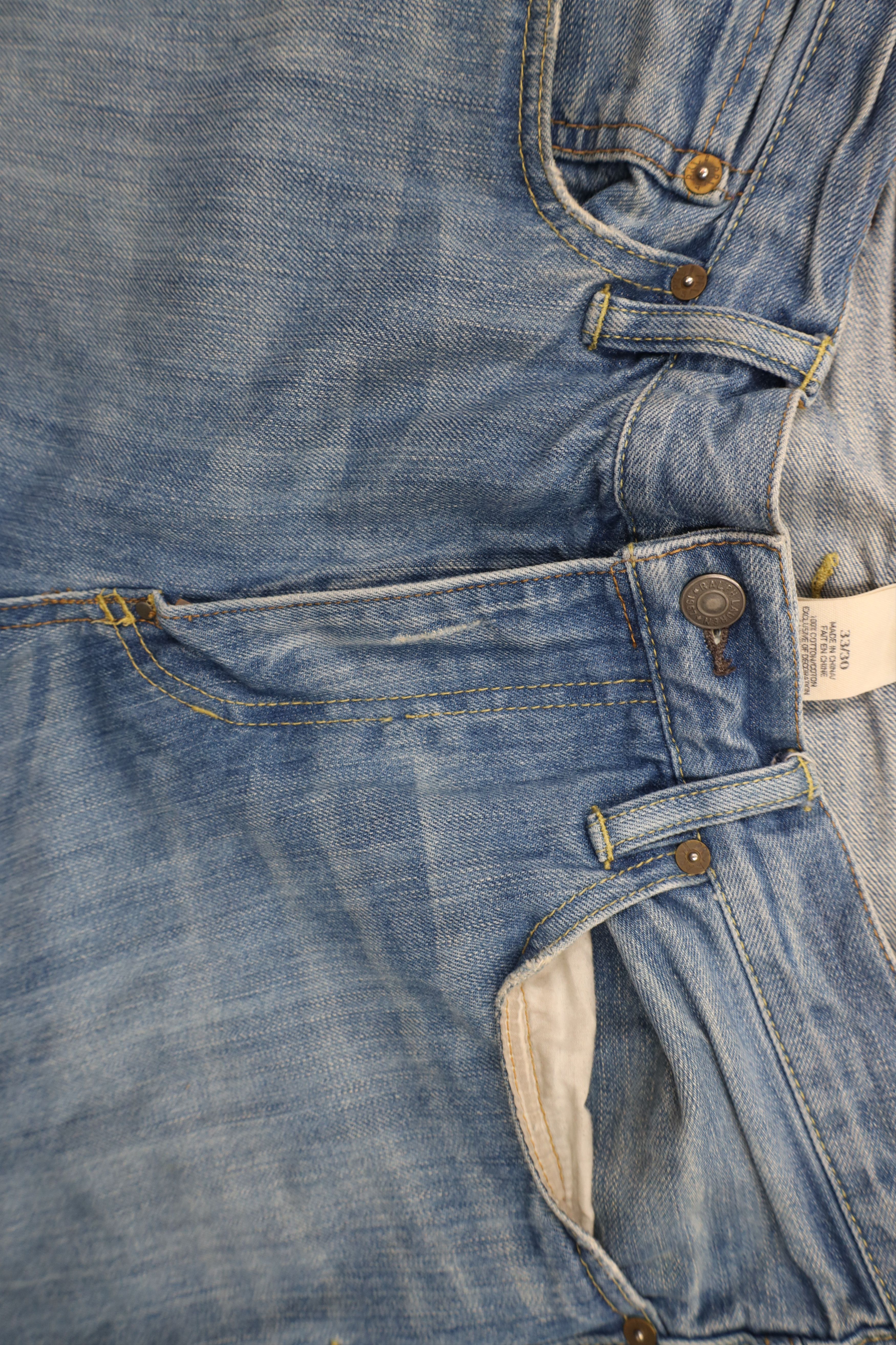 Polo Ralph Lauren × Vintage Vintage Ralph Lauren 67 Vintage Cut Wide Leg Jeans Blue Size US 33 - 9 Thumbnail