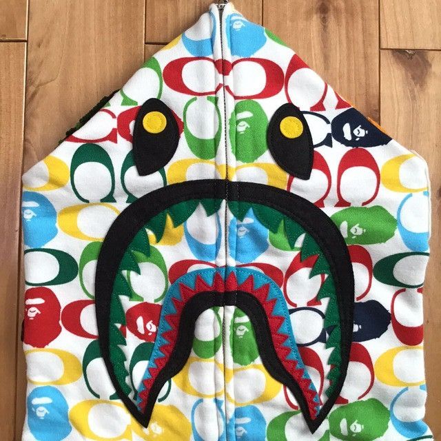 Bape × Coach BAPE × COACH Shark Full Zip Hoodie a bathing ape Size US XL / EU 56 / 4 - 3 Thumbnail