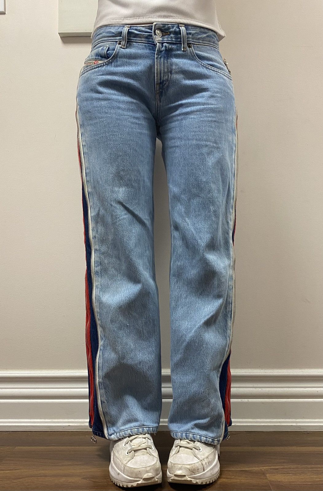 Diesel Diesel 2002 Double Side-Zipper Jeans Size 26" / US 2 / IT 38 - 3 Thumbnail