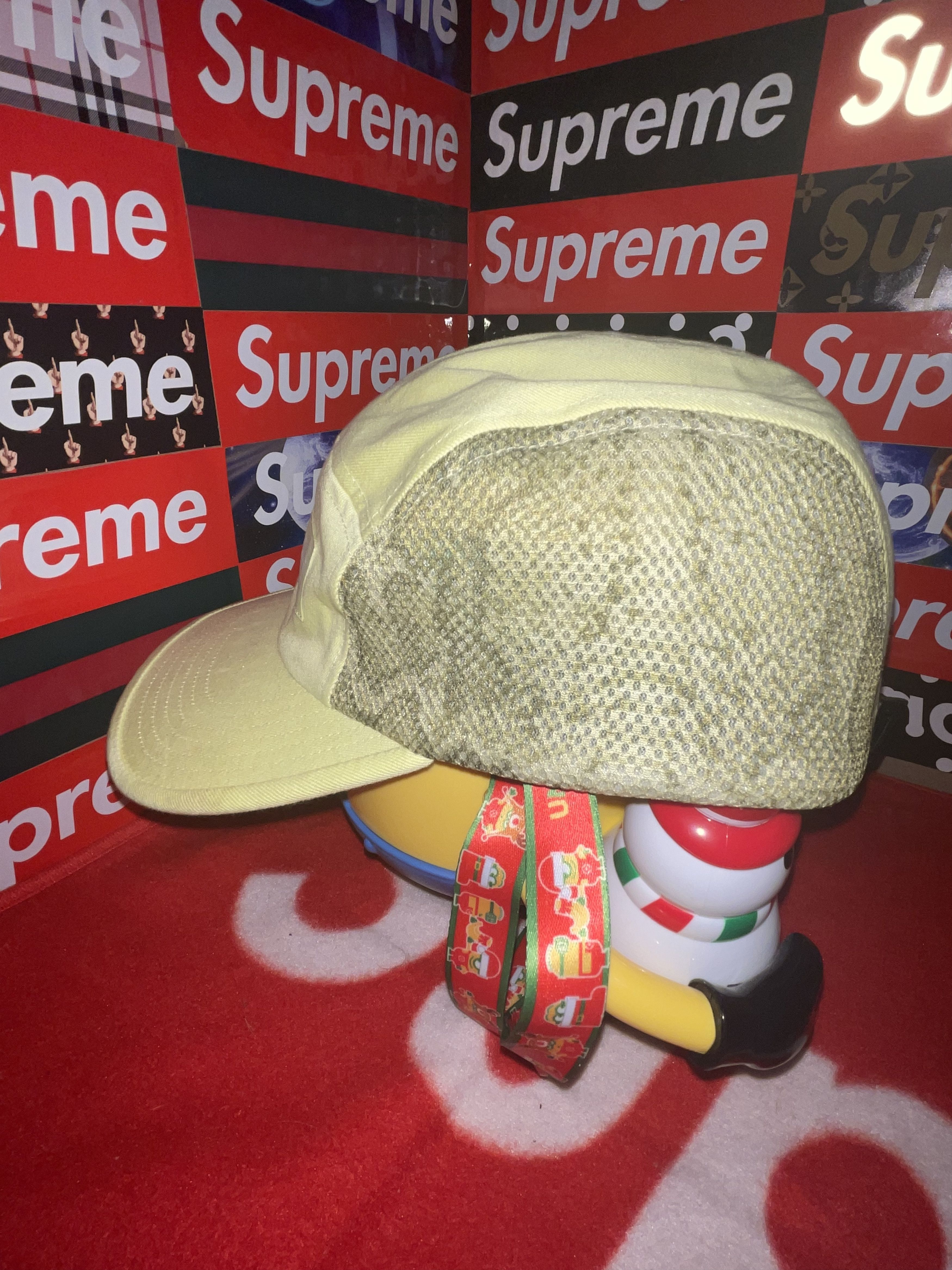 Supreme Supreme Snakeskin Mesh Camp Cap Pale Green SS20 Size ONE SIZE - 5 Thumbnail