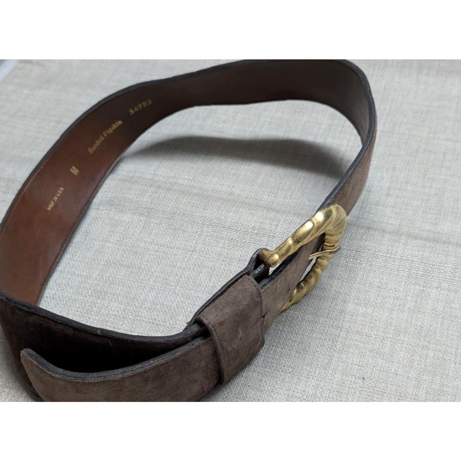 Vintage VINTAGE LeJon belt USA brown suede pigskin 28/29 M Corset Belt 3" wide Women 1980s Size M / US 6-8 / IT 42-44 - 6 Thumbnail