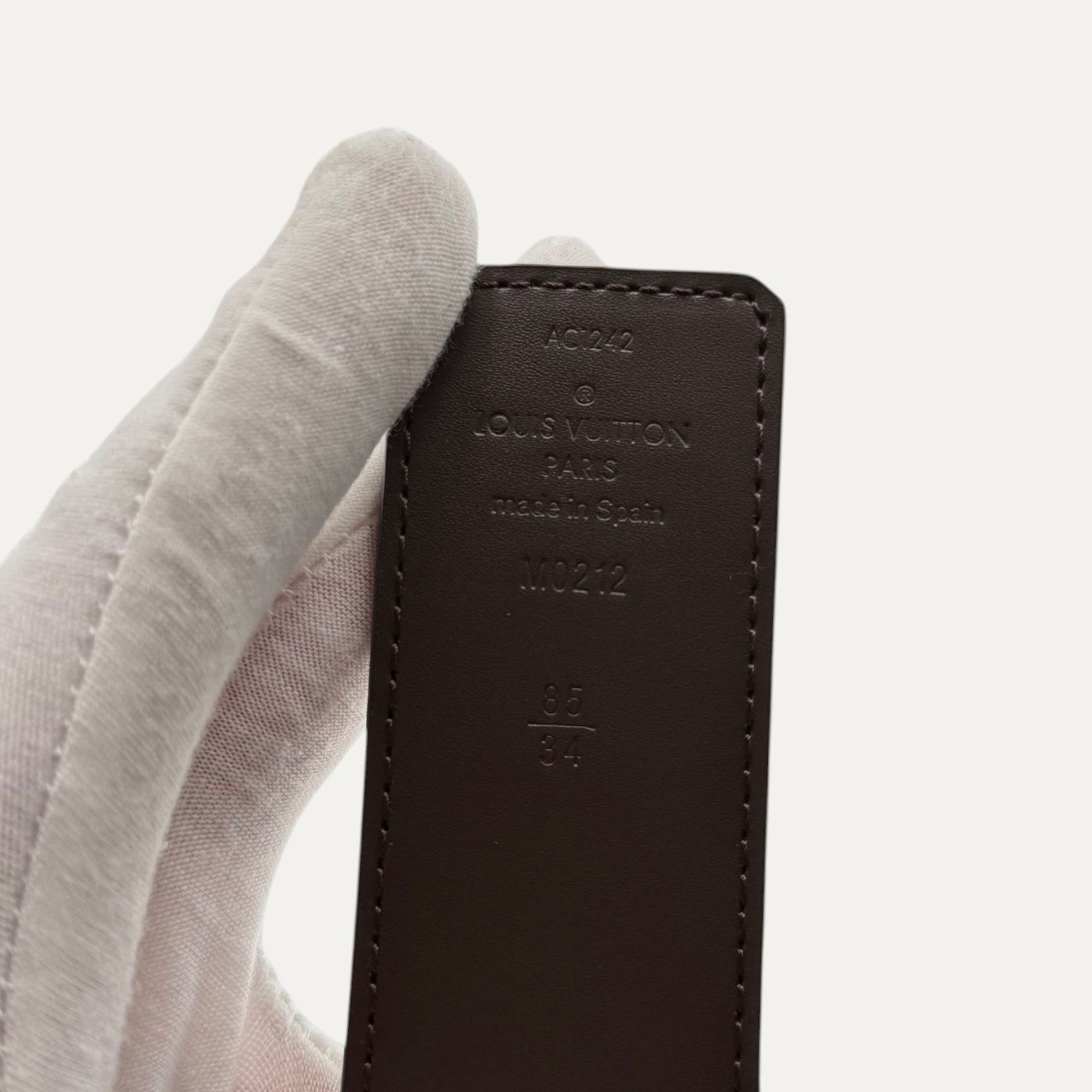Louis Vuitton Louis Vuitton Damier Ebene Belt Size 34 - 3 Thumbnail