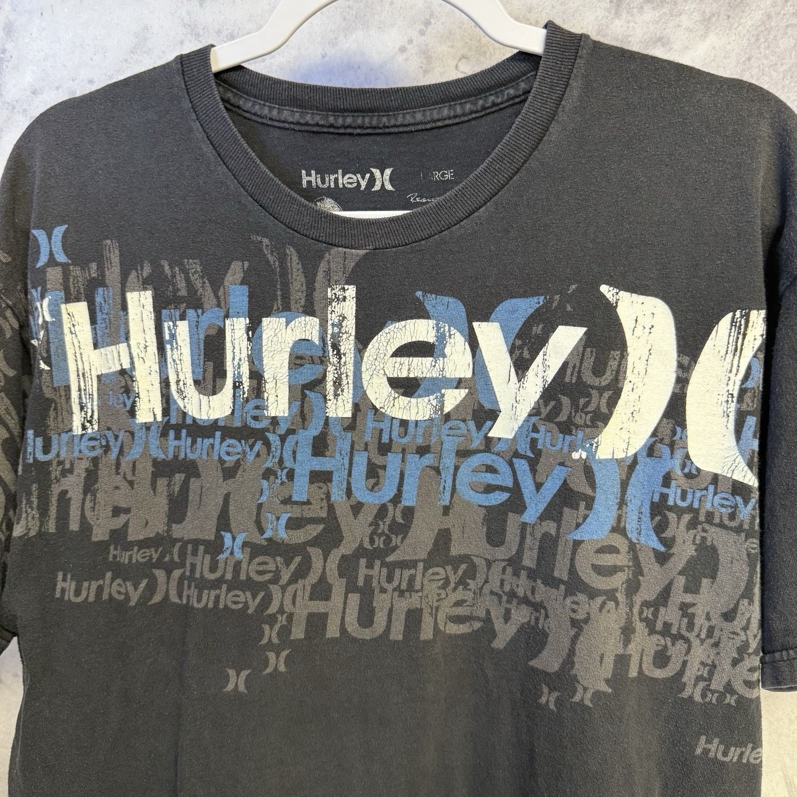 Hurley Hurley T Shirt Mens Large 21.5x27.5 Surf Skate Y2K Style Size US L / EU 52-54 / 3 - 3 Thumbnail