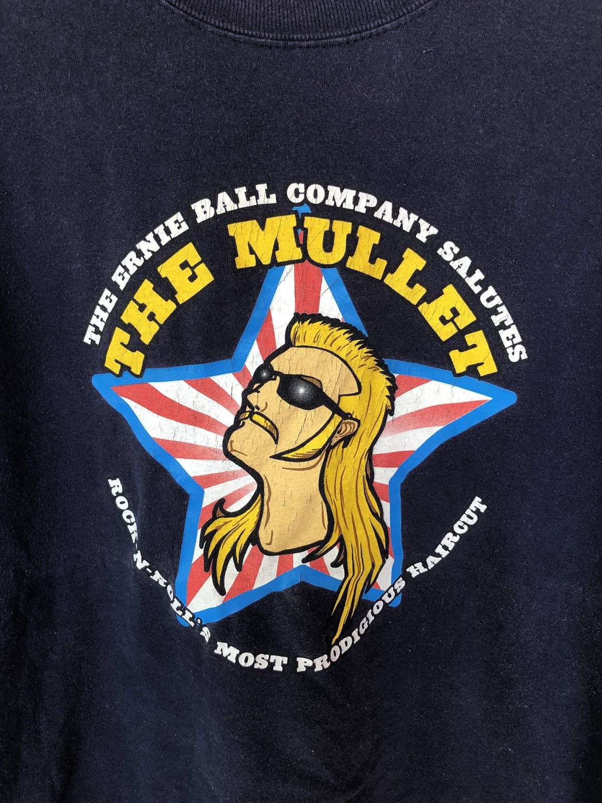 WCW/nWo Vintage 90’s Ernie Ball The Mullet Rock and Roll Shirt Tee Size US M / EU 48-50 / 2 - 2 Thumbnail