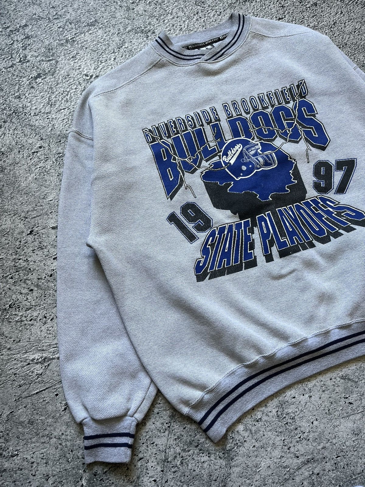 Designer × Vintage Vintage 1997 University Georgia Bulldogs Crewneck Sweatshirt Size US XXL / EU 58 / 5 - 3 Thumbnail