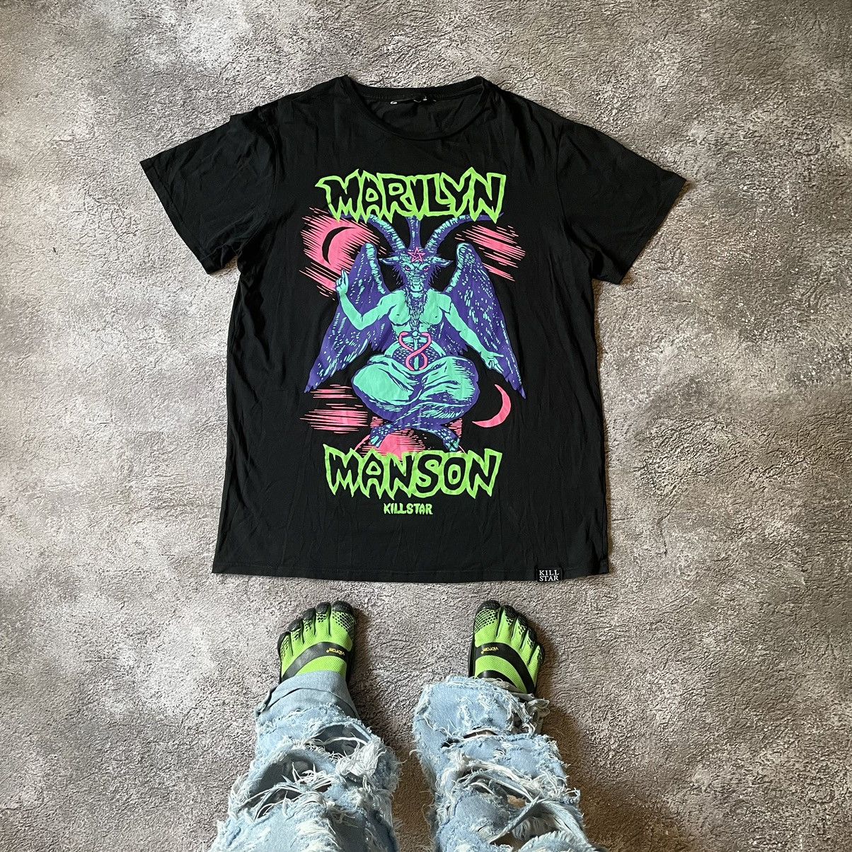 Vintage Vintage Y2K Marilyn Manson Graphic Tee Black Skate Opium XL Size US XL / EU 56 / 4 - 1 Thumbnail