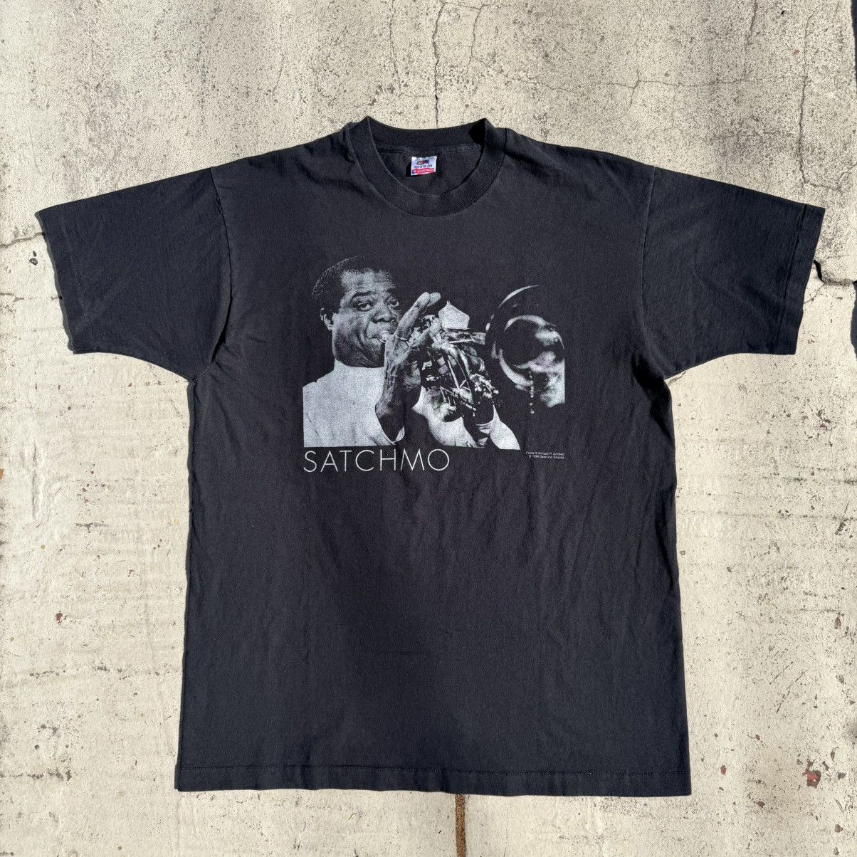 Fruit Of The Loom Vintage 90's Louis Armstong Satchmo Jazz T-shirt
