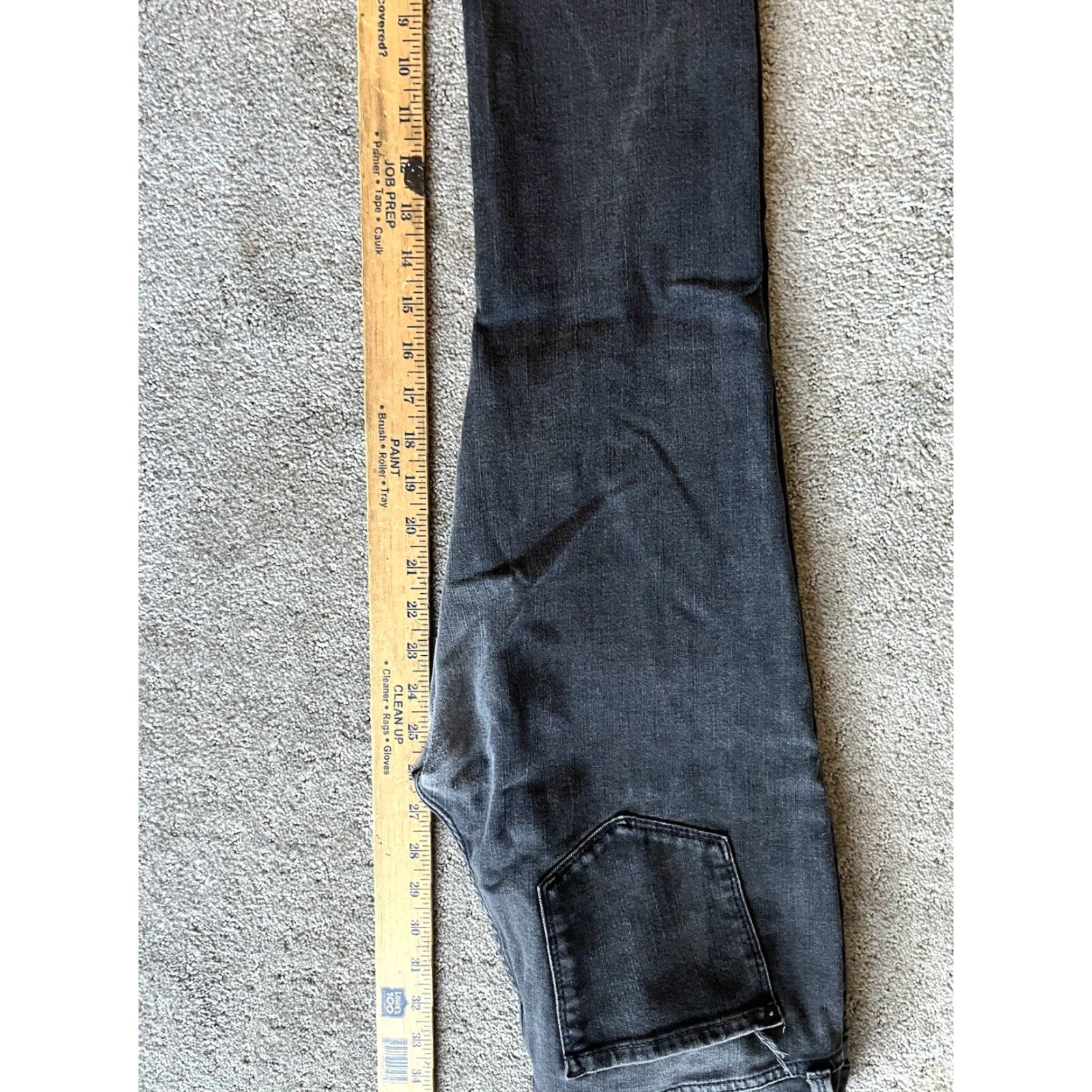 Guess Guess Jeans Power Skinny Women 29 Black Denim Low Rise Casual Distressed Jeans Cowboy Logo Modern Classic 29 in Womens Size 29" - 7 Thumbnail