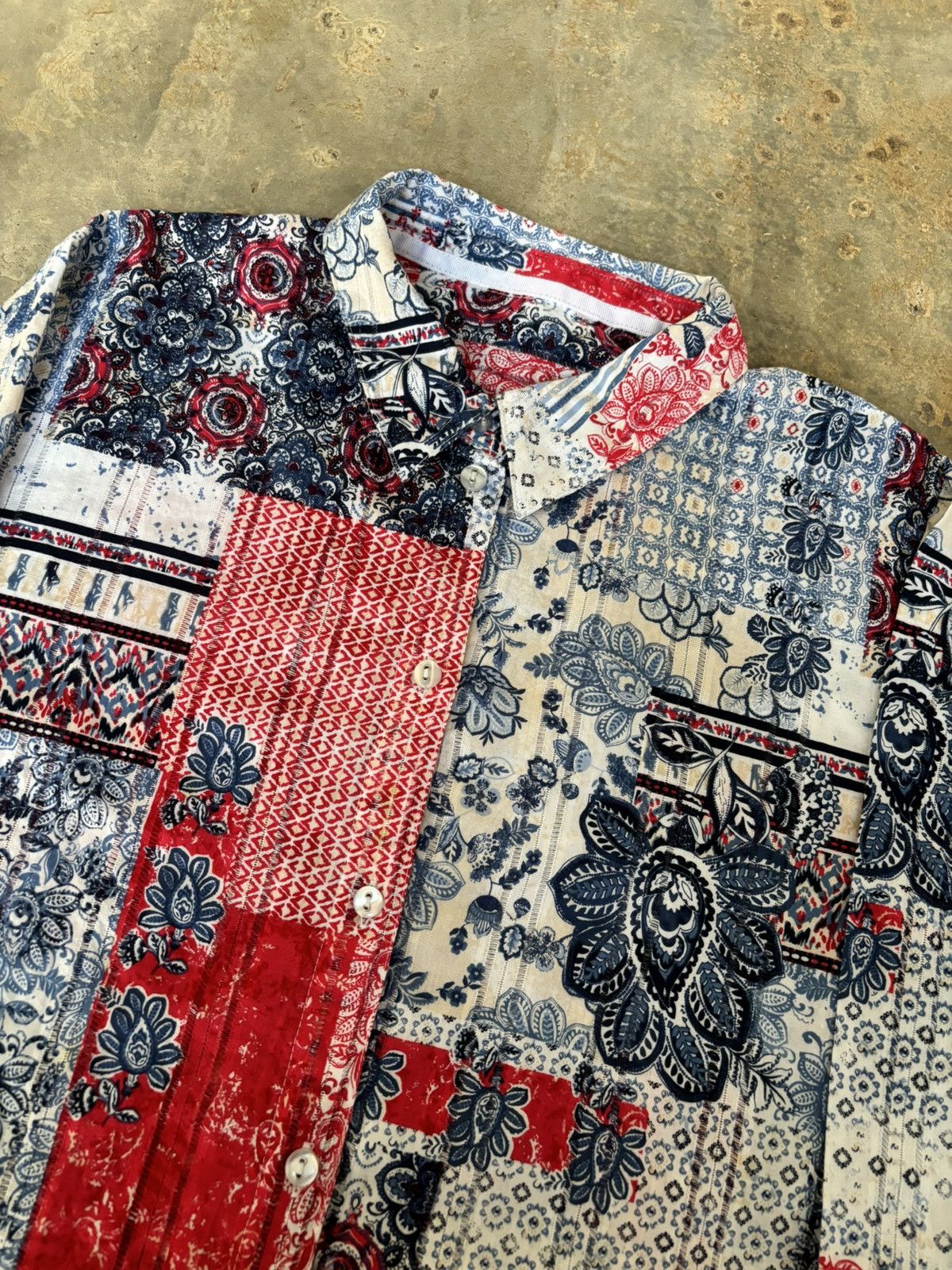 Hysteric Glamour Y2k Kapital Style Color Block Shirt Size US L / EU 52-54 / 3 - 3 Thumbnail