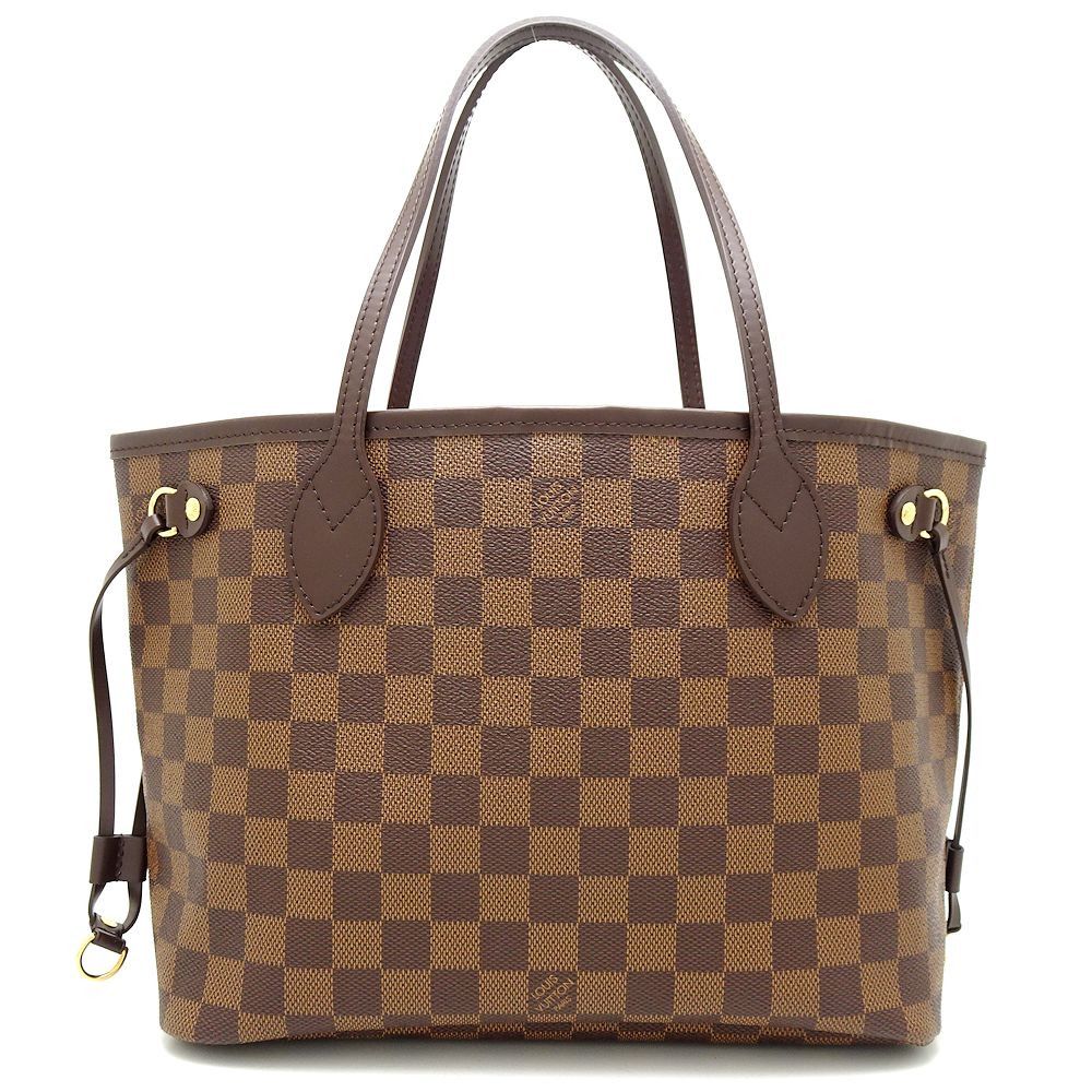 Louis Vuitton Damier Neverfull PM Ebene Tote Bag Brown
