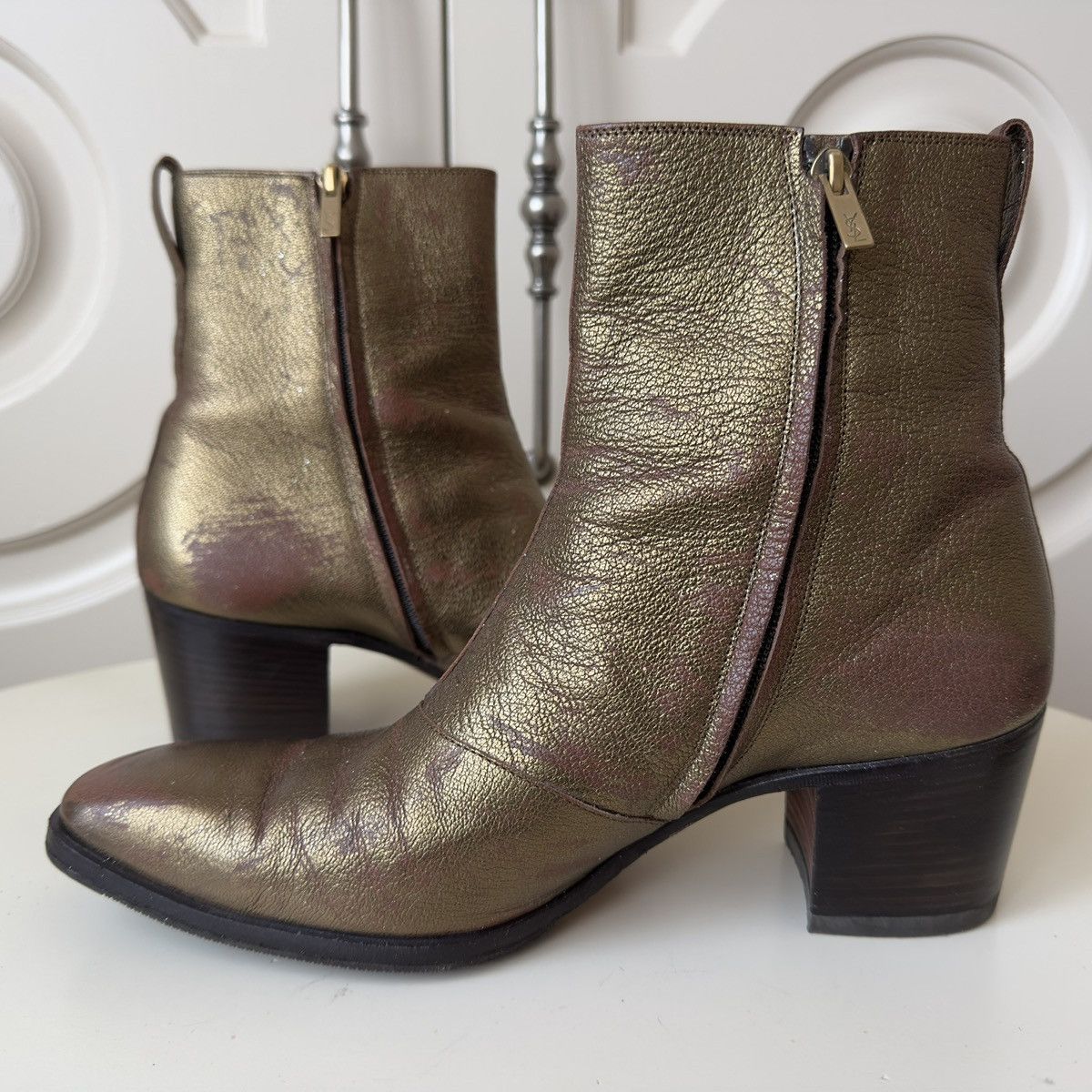 Saint Laurent Paris 2000s Yves Saint Laurent Tom Ford Era Johnny Boots Size US 9.5 / EU 42-43 - 7 Thumbnail