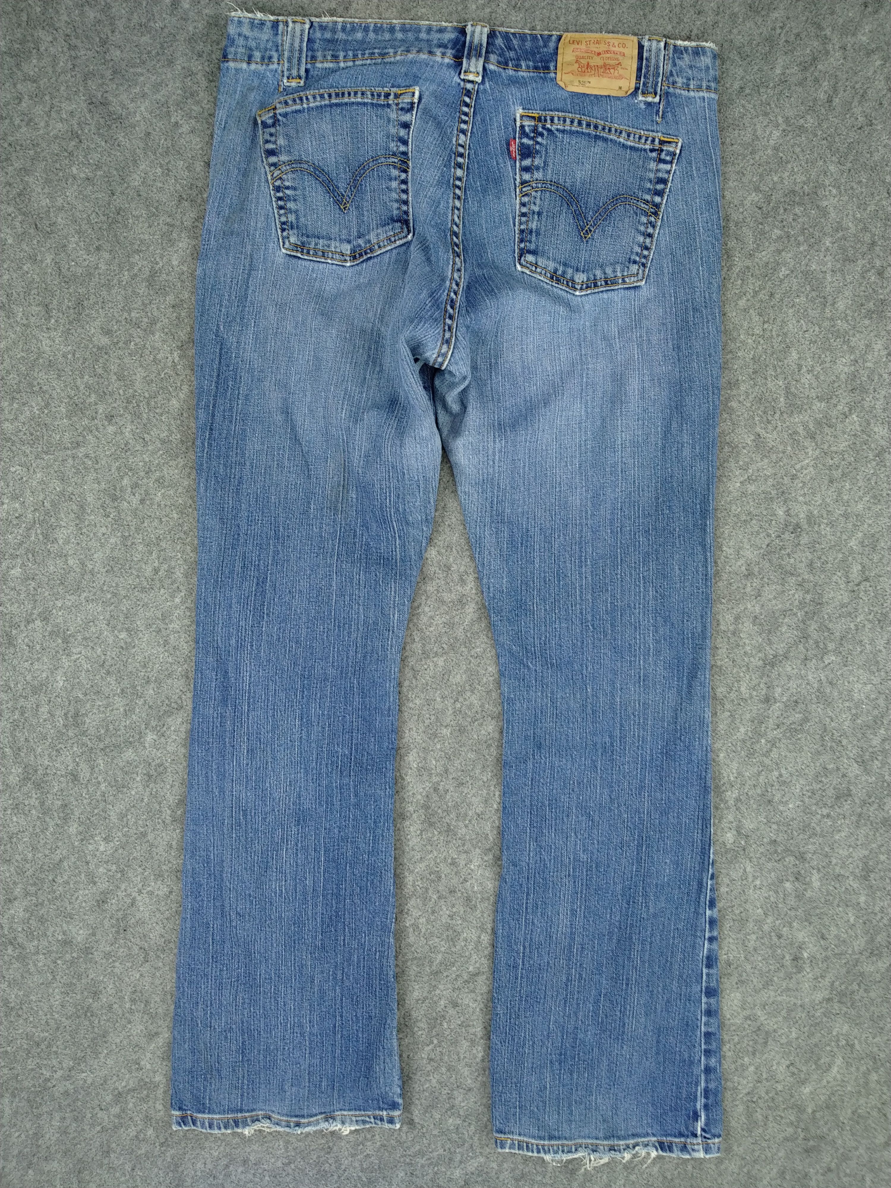 Levi's Vintage Levi's 525 Low Rise Flare Stretch Denim 34x31 -JN752 Size US 34 / EU 50 - 2 Thumbnail