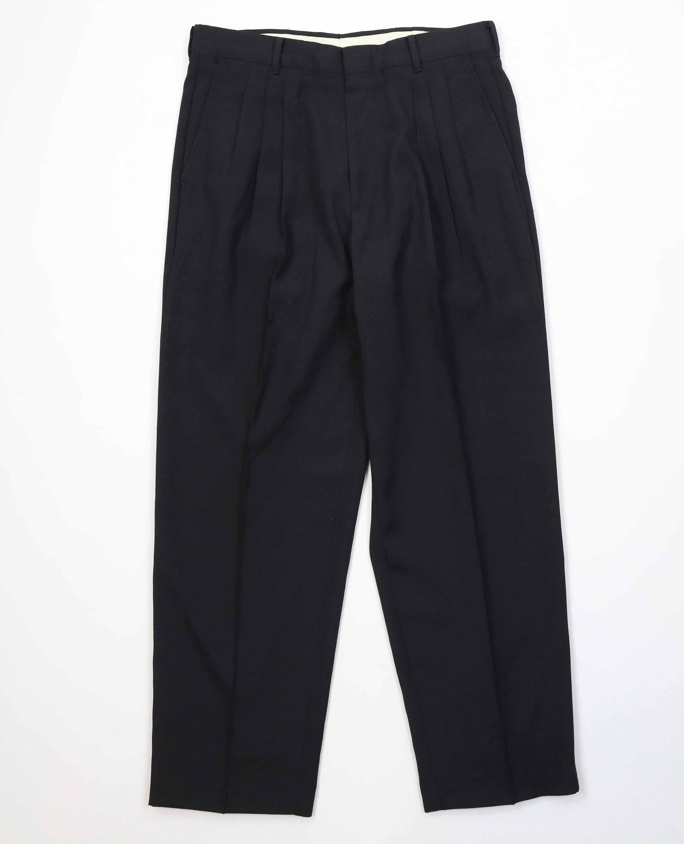 Vintage Vintage 90s Hollywood Regency Gabardine High Waisted Pants Size US 30 / EU 46 - 1 Thumbnail