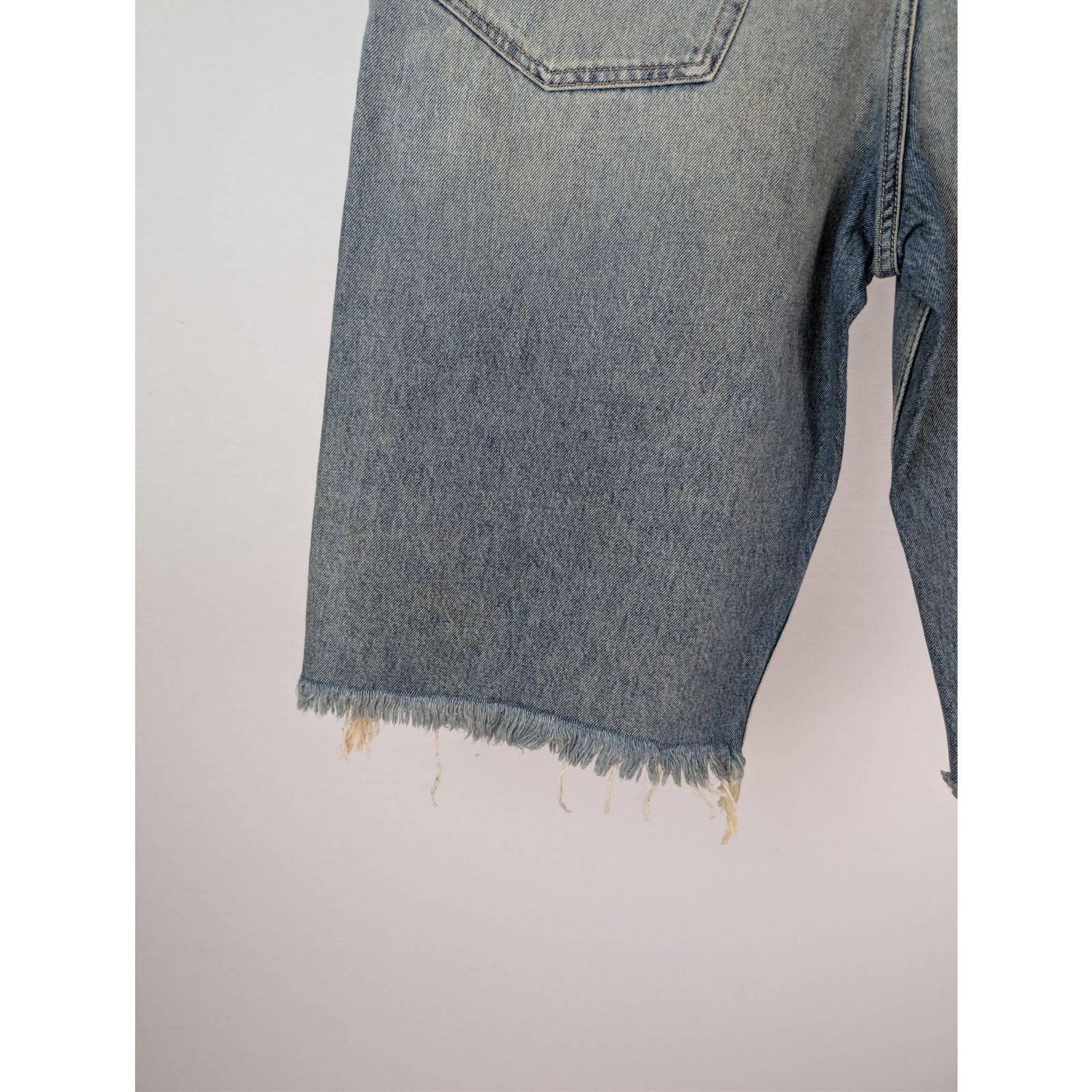 Balenciaga o1rshd1 Baggy Denim Shorts in Blue Rust Size US 30 / EU 46 - 14 Thumbnail