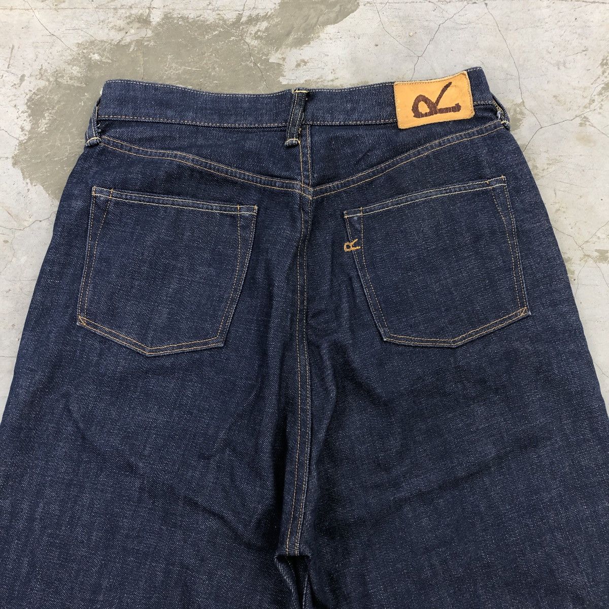 45rpm × Japanese Brand 45 RPM Baggy Flare Selvedge Denim Jeans Size US 29 - 6 Thumbnail