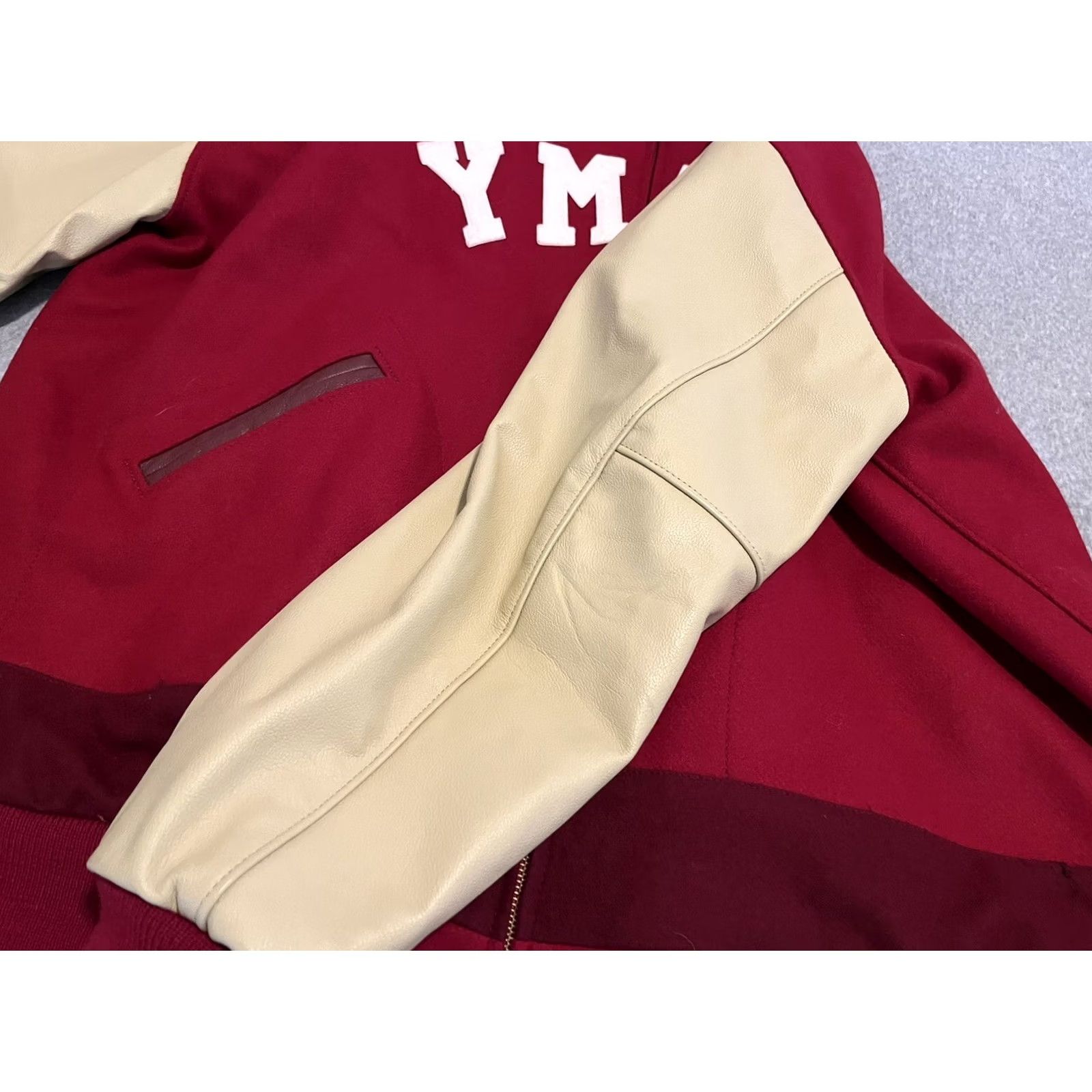 Ebbets Field Flannels VINTAGE Ebbets Field Flannels YMBA Baseball Jacket Wool Leather 3XL Red Bomber Jacket Mens Jeans? Size US XXL / EU 58 / 5 - 6 Thumbnail