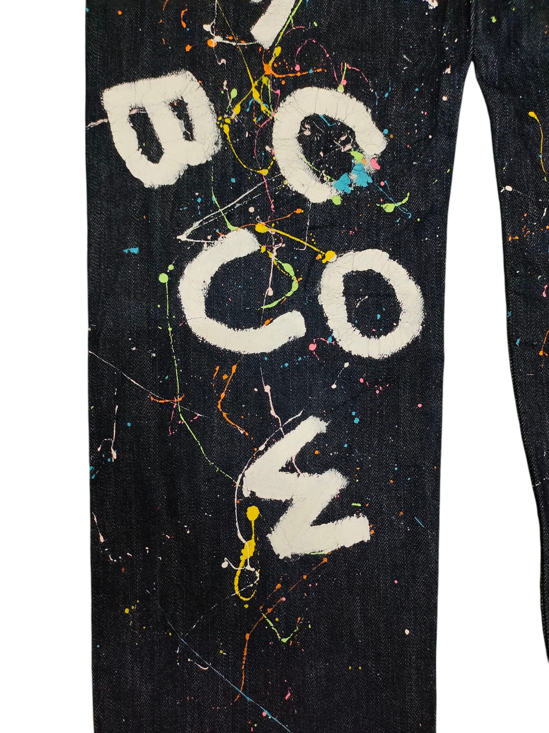 Hysteric Glamour Japanese Brand GU 'Paco Buw Juno' Paint Spash Denim Jeans Size US 34 / EU 50 - 4 Thumbnail