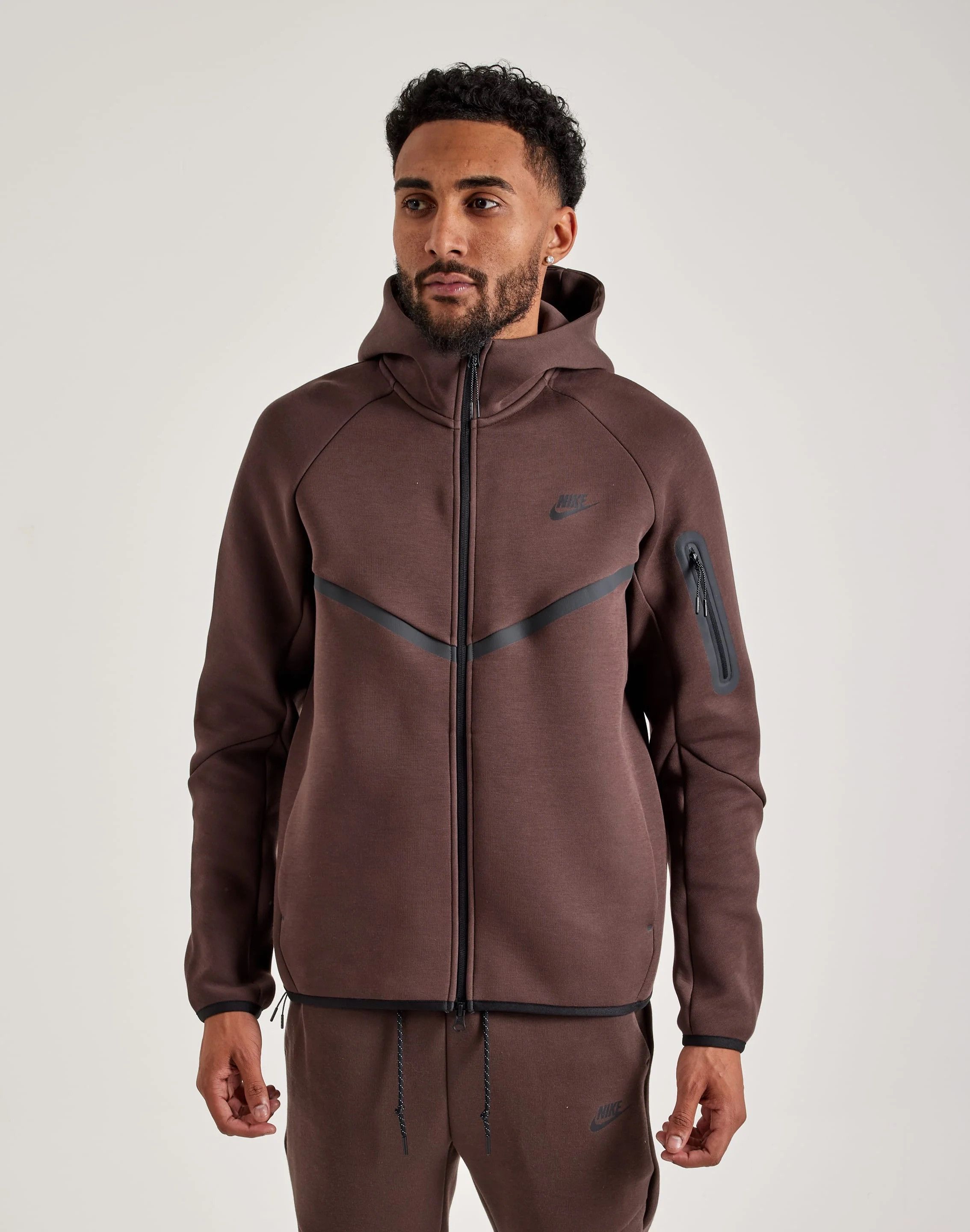 Nike Nike Tech Fleece Windrunner Full-Zip Hoodie Baroque Brown Size US L / EU 52-54 / 3 - 7 Thumbnail