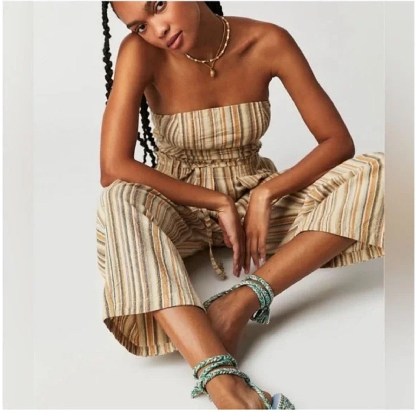 Free People NWOT Free People Roaming Shore jumpsuit Size 32" / US 10 / IT 46 - 1 Thumbnail
