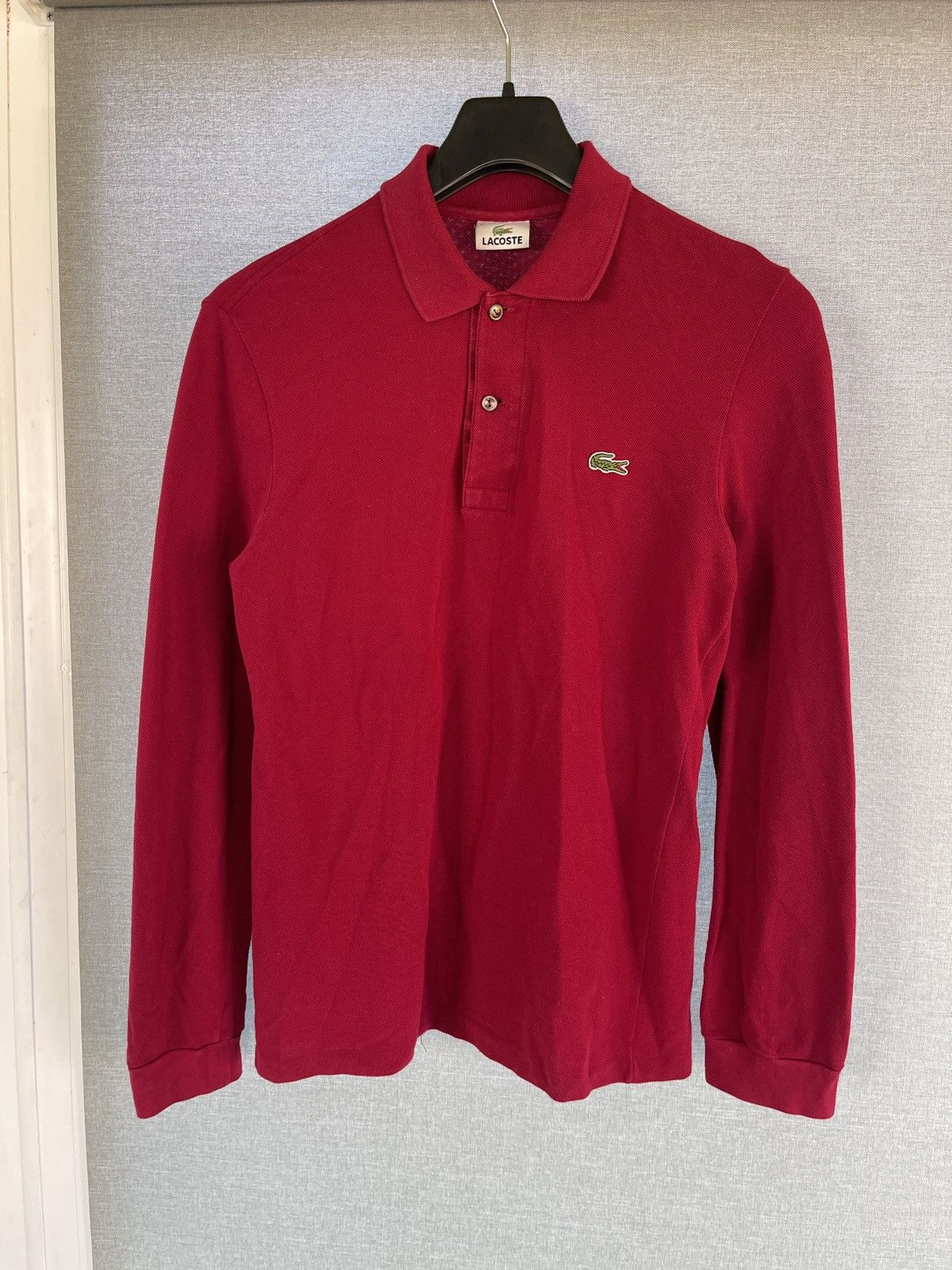Lacoste × Vintage Vintage Y2K Lacoste Polo Rugby Long Sleeve Mens 90s Size US S / EU 44-46 / 1 - 1 Thumbnail