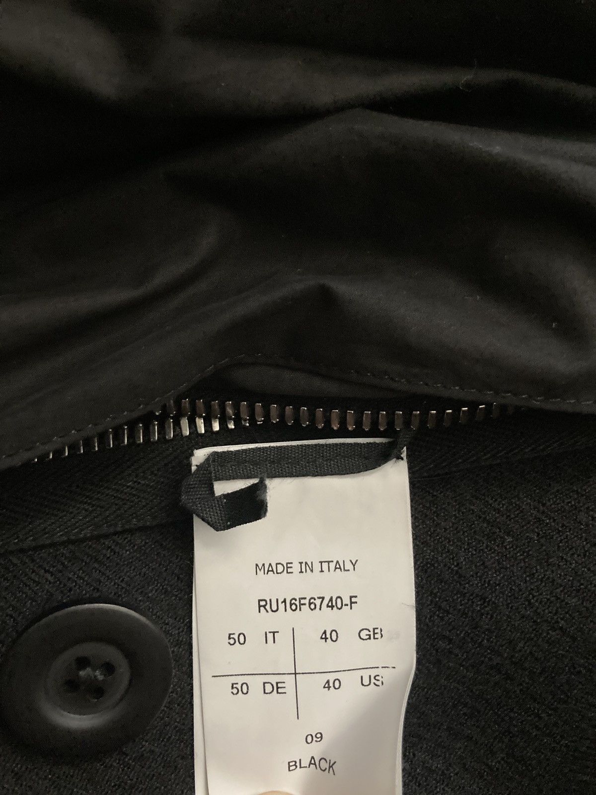 Rick Owens FW 16 "MASTODON" Double-Breasted JMF Wool Peacoat Rick Owens Size US M / EU 48-50 / 2 - 18 Thumbnail