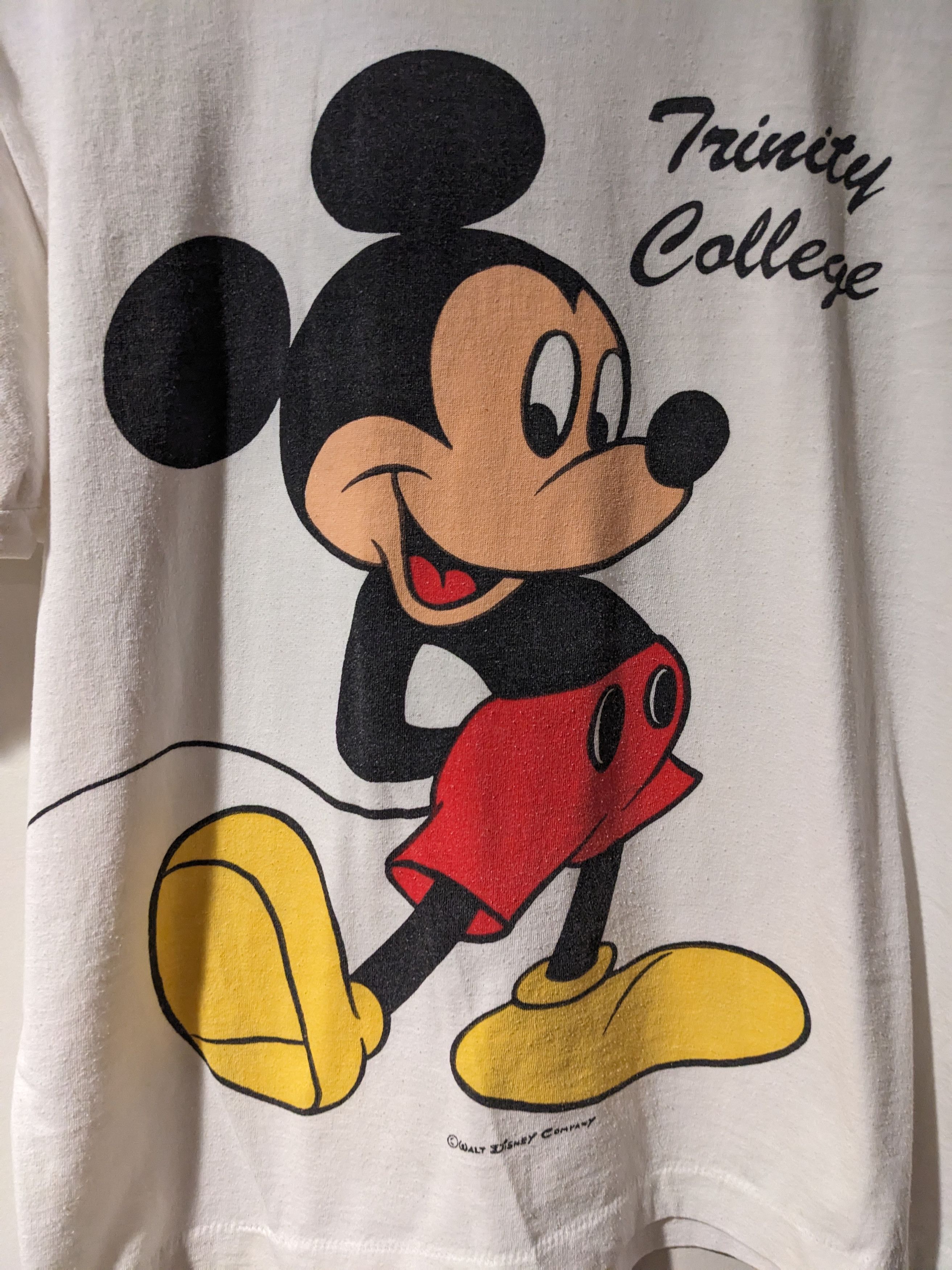Champion × Disney × Vintage Vintage 80s Disney Mickey Mouse Classic Trinity T-Shirt Size US L / EU 52-54 / 3 - 2 Thumbnail