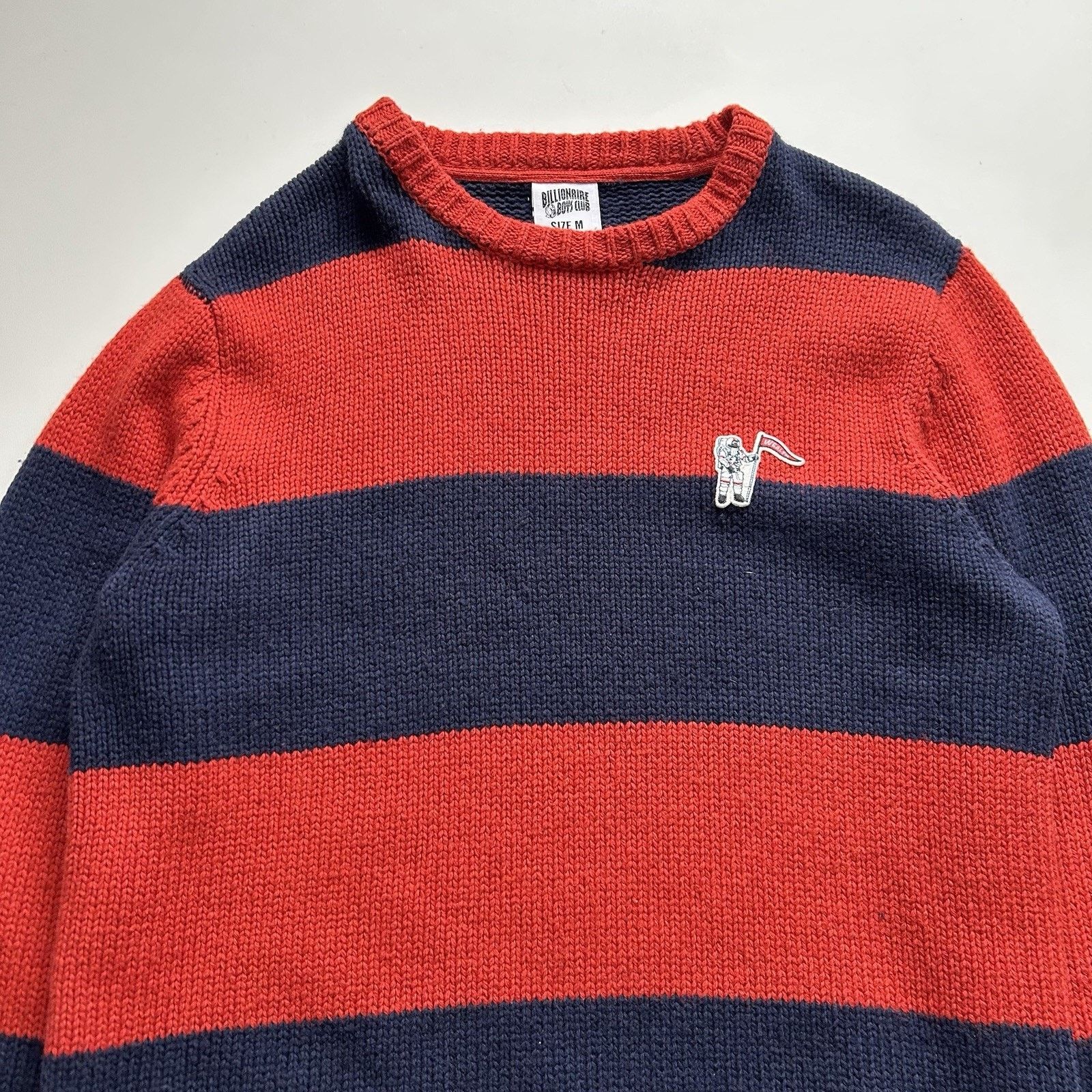 Billionaire Boys Club × Vintage BILLIONAIRE BOYS CLUB Knit Sweater Medium Striped Pullover Size US M / EU 48-50 / 2 - 2 Thumbnail