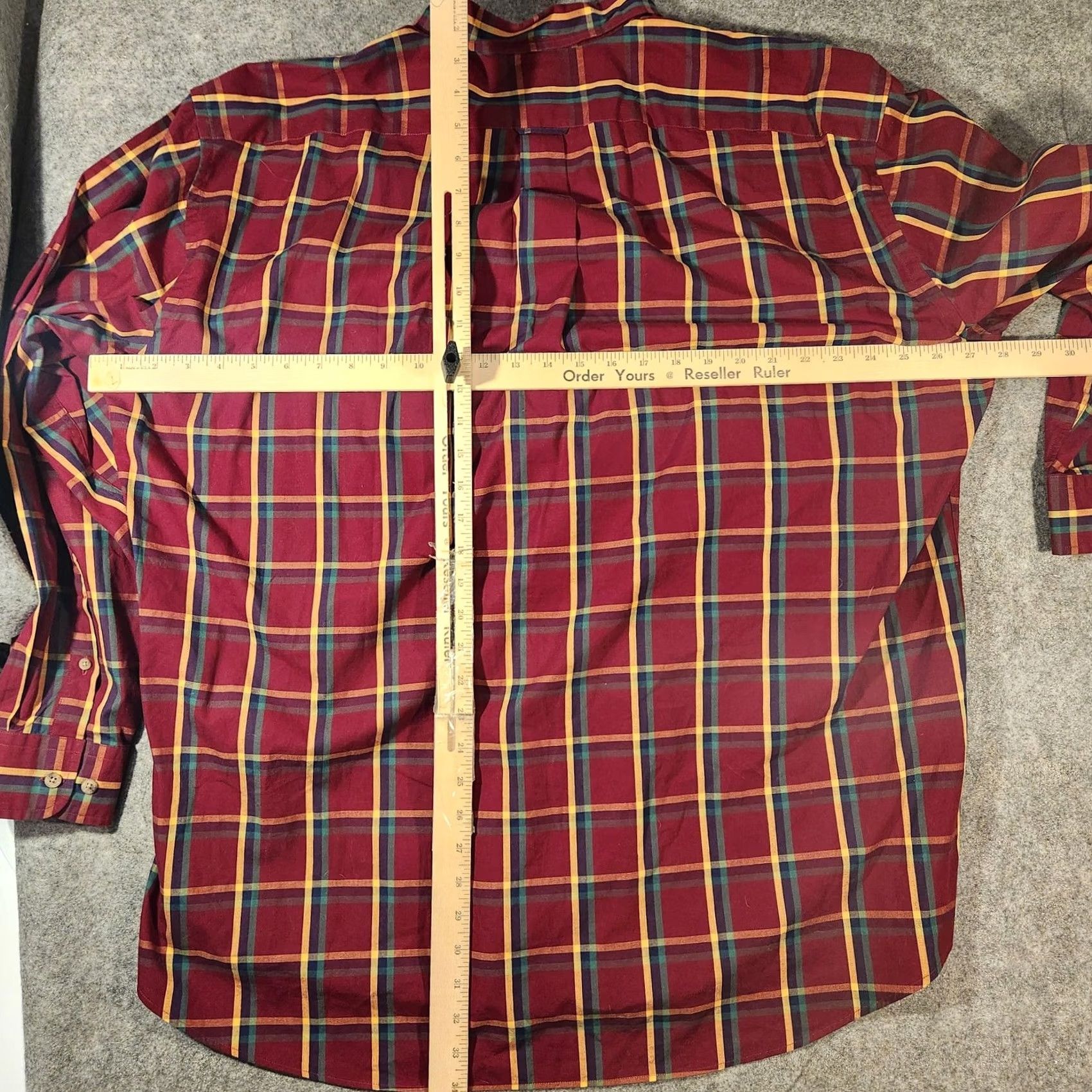 Faconnable VINTAGE Faconnable Shirt Mens 2XL Red Plaid Button-Down Long Sleeve 90s Size US XXL / EU 58 / 5 - 6 Thumbnail