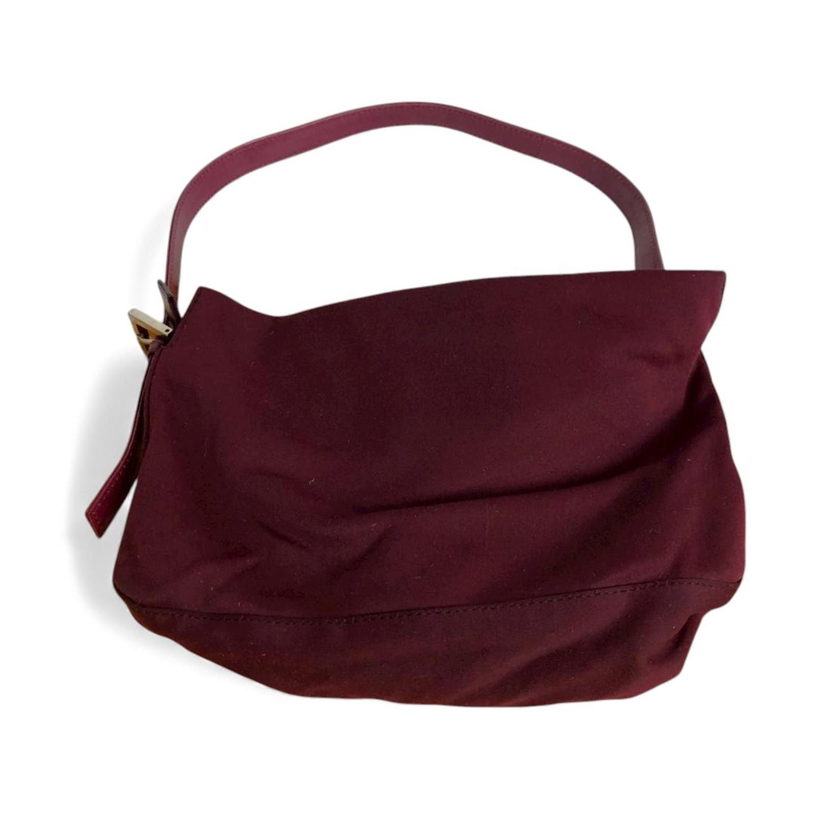 Fendi Fendi - Burgundy Baguette Shoulder Bag Size ONE SIZE - 3 Thumbnail