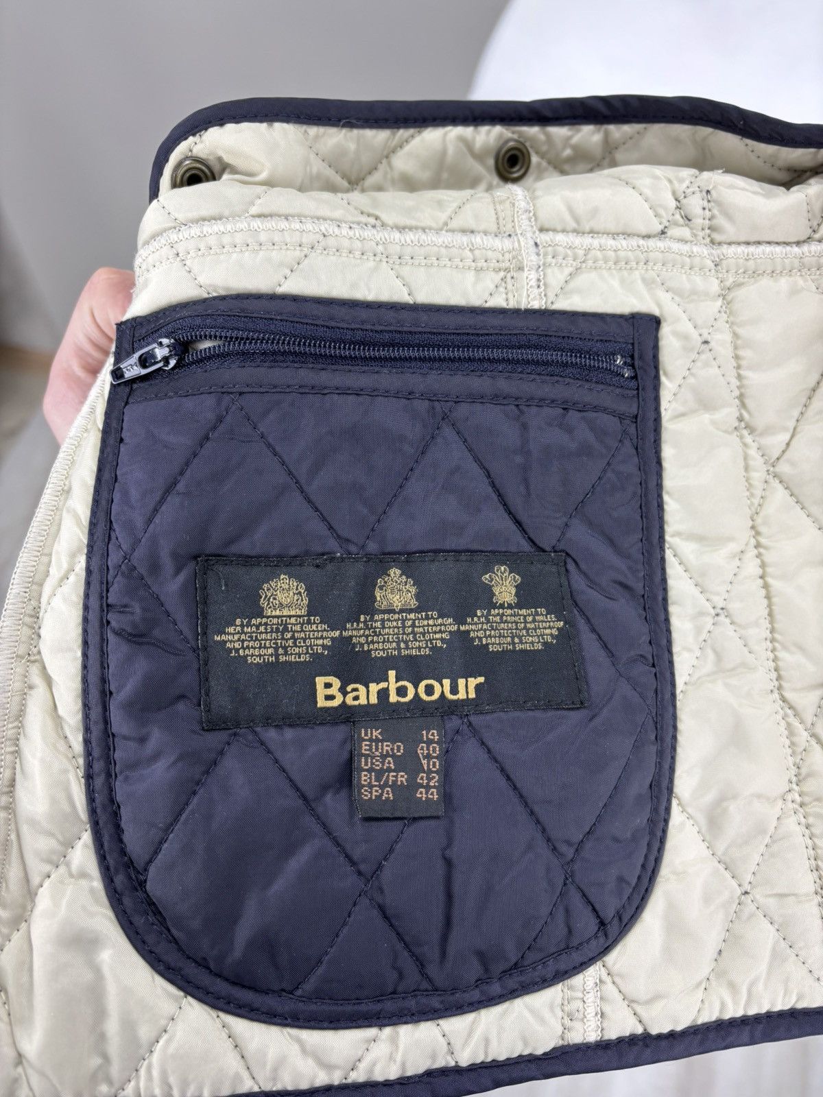 Barbour Womens quilted jacket Barbour Size 10 Color Blue Size L / US 10 / IT 46 - 10 Thumbnail