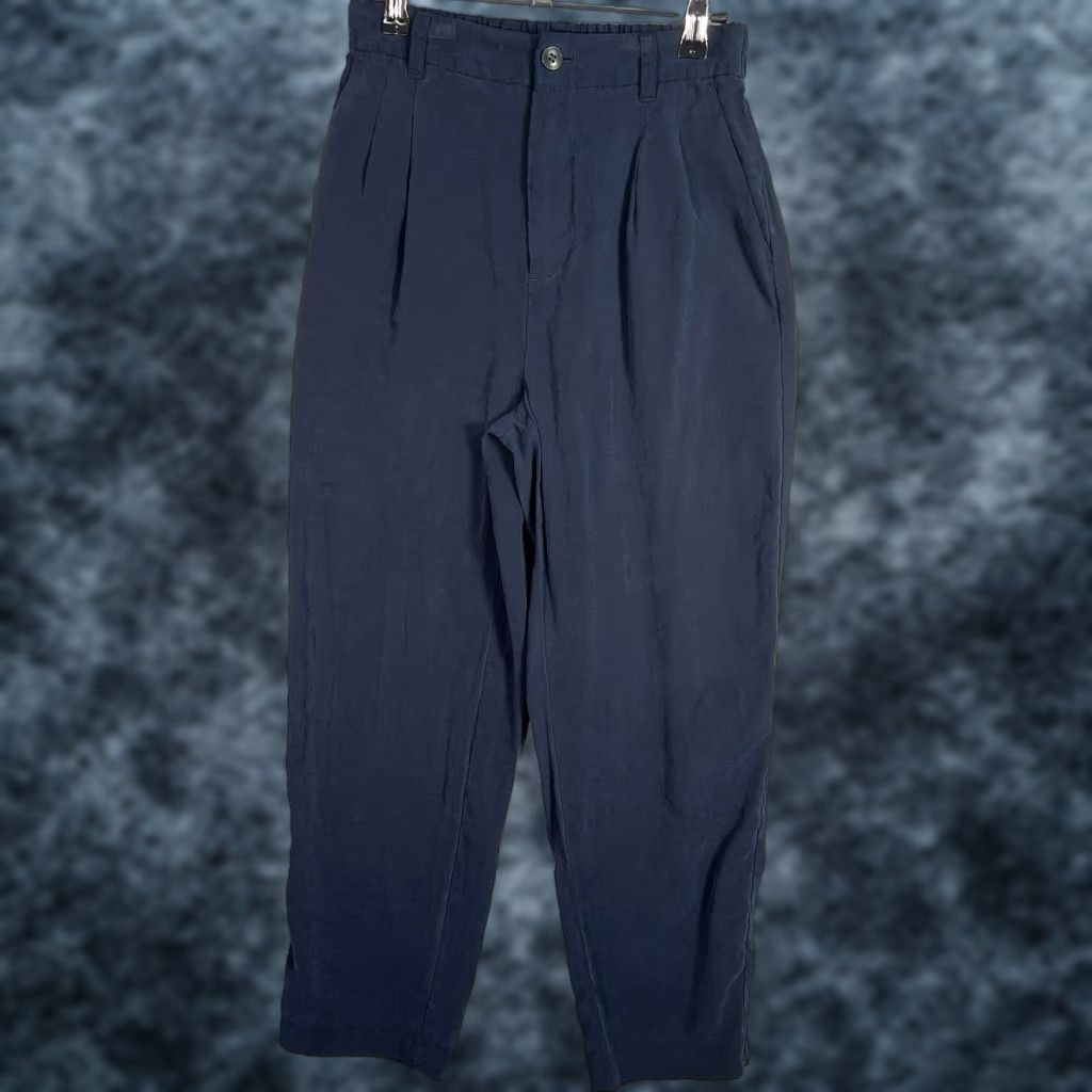 Madewell VINTAGE Madewell Straight Dress Pants Womens 00 Blue Lenzing Modal Blend Shirt? Size 24" / US 00 / IT 34 - 1 Thumbnail