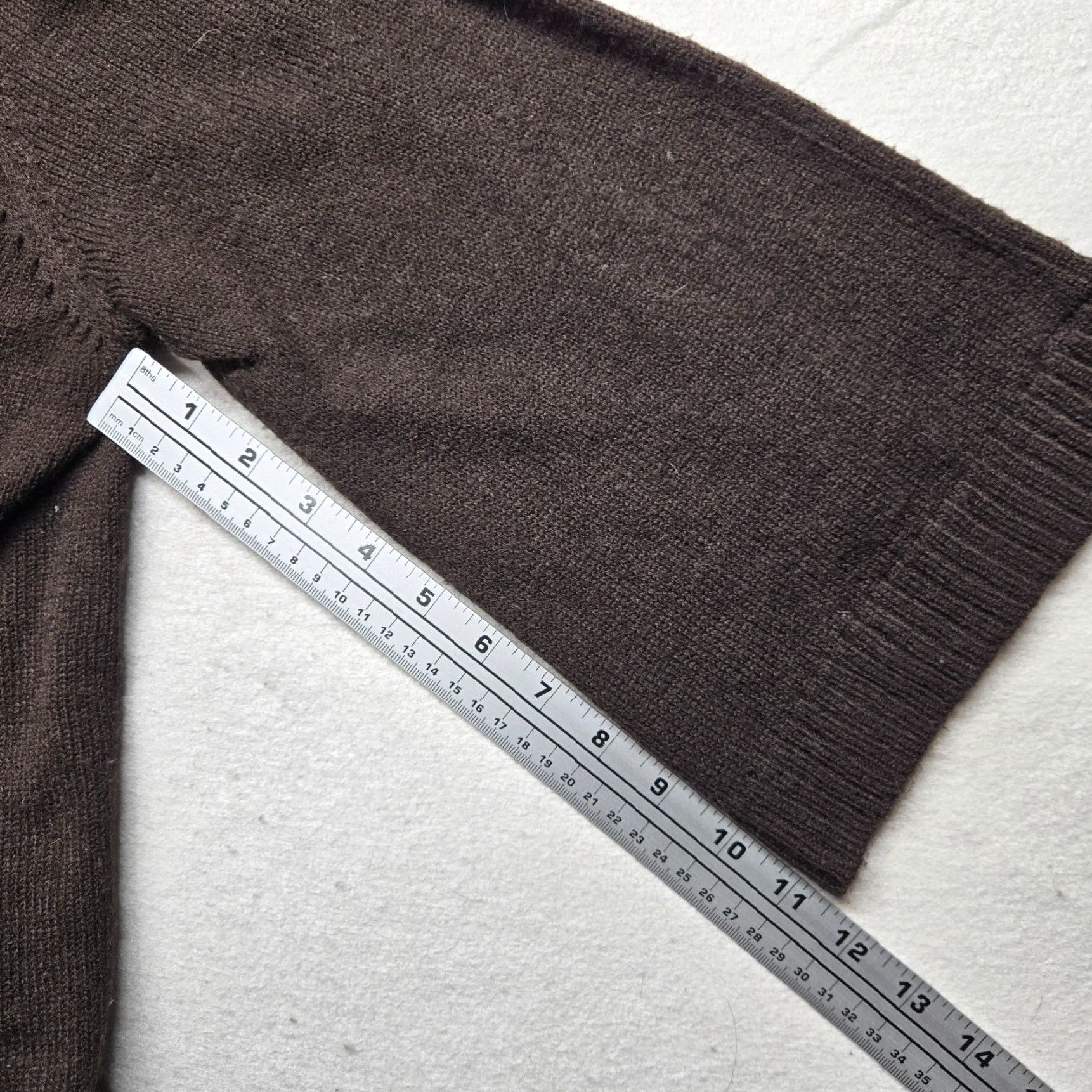 Vintage Bobbie Brooks Cardigan Adult Large Womens Brown Solid Knit Open Front Size L / US 10 / IT 46 - 5 Thumbnail