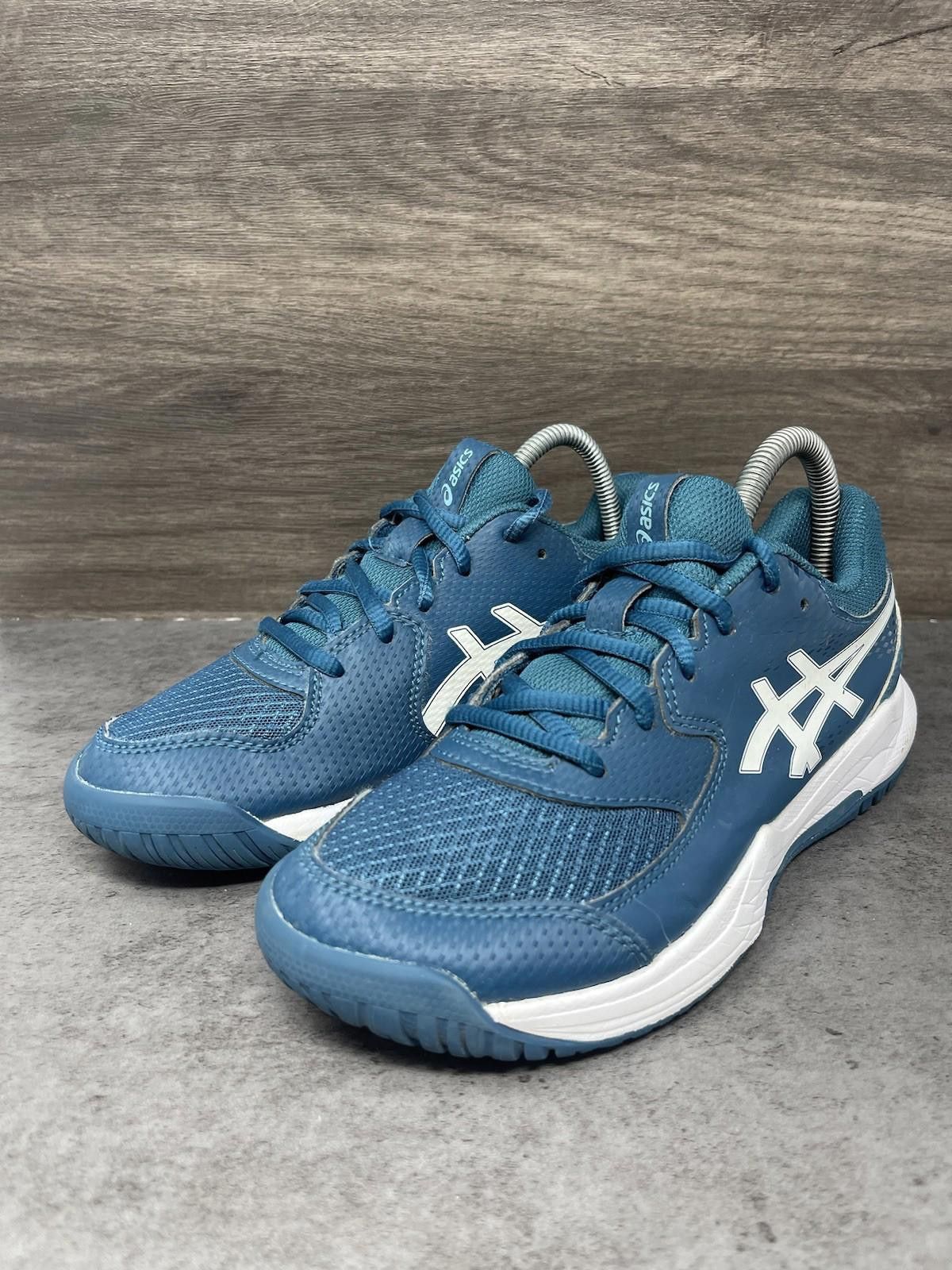 Asics Asics Gel Dedicate 8 Sneakers Kids Size 4.5 Blue F960923 Size US 5 / EU 37 - 2 Thumbnail