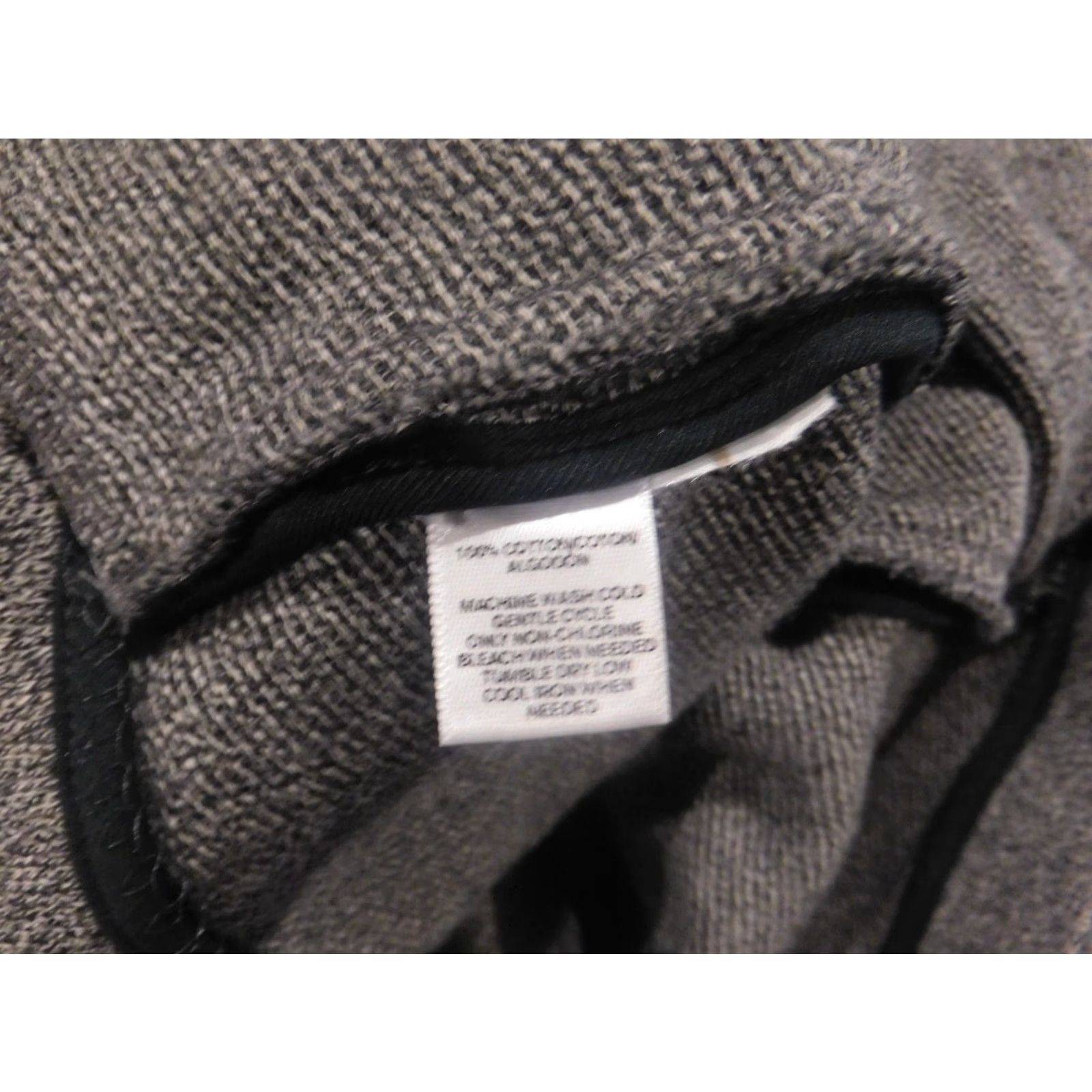 Ann Taylor Ann Taylor Loft Blazer Jacket Medium Womens Gray Cotton Knit Solid Long Sleeve Button Pockets Fall Spring Regular M Size M / US 6-8 / IT 42-44 - 6 Thumbnail