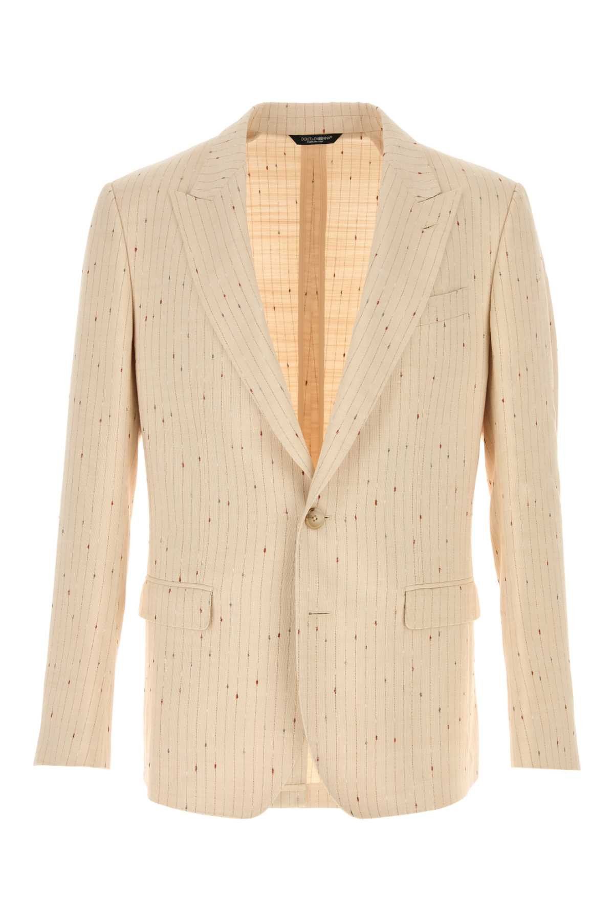 Dolce & Gabbana Embroidered Jersey Blazer Size US XL / EU 56 / 4 - 1 Thumbnail